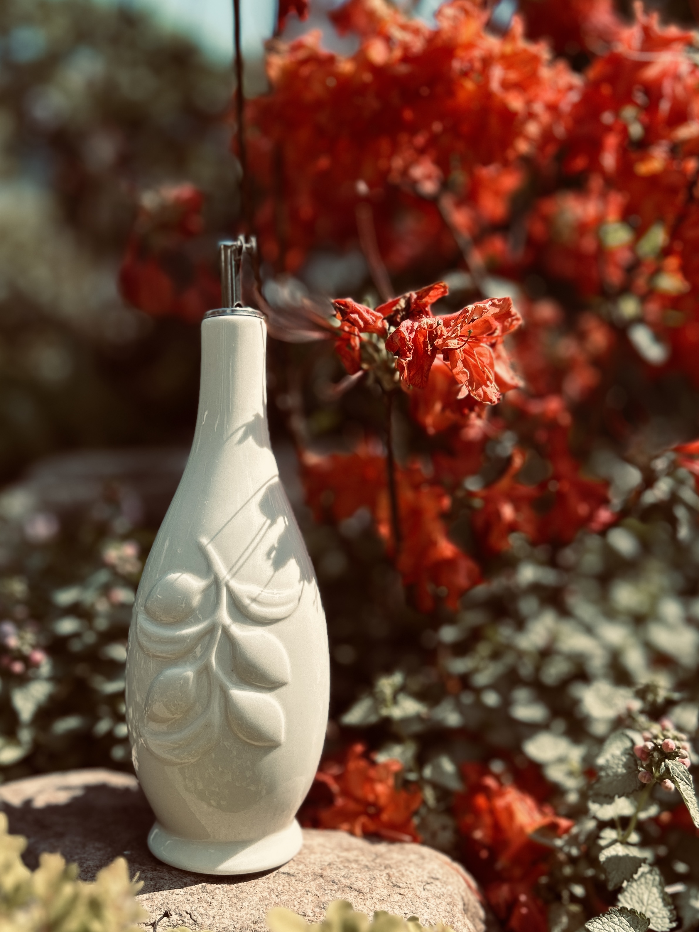 Porcelianinis 480ml alyvuogių aliejaus buteliukas