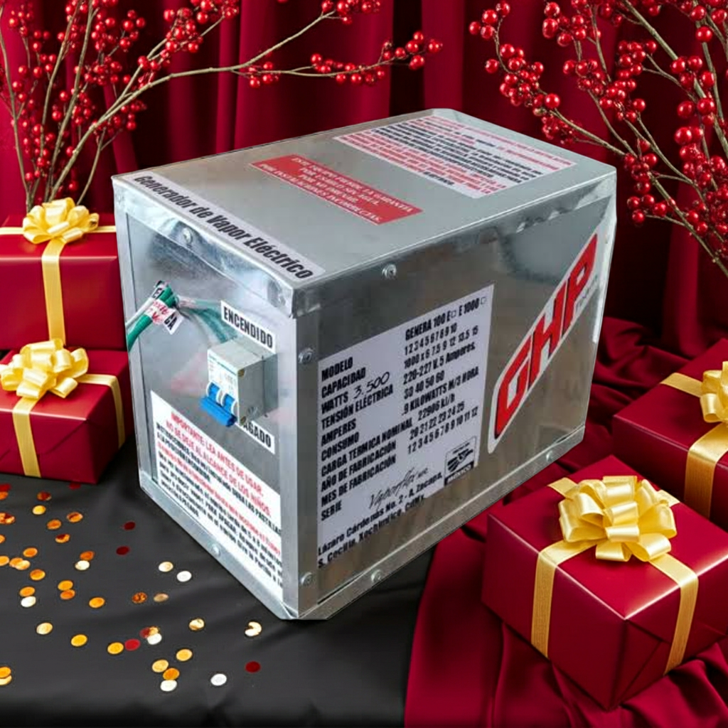 Generador de Vapor Eléctrico a 7500 Watts de Potencia.