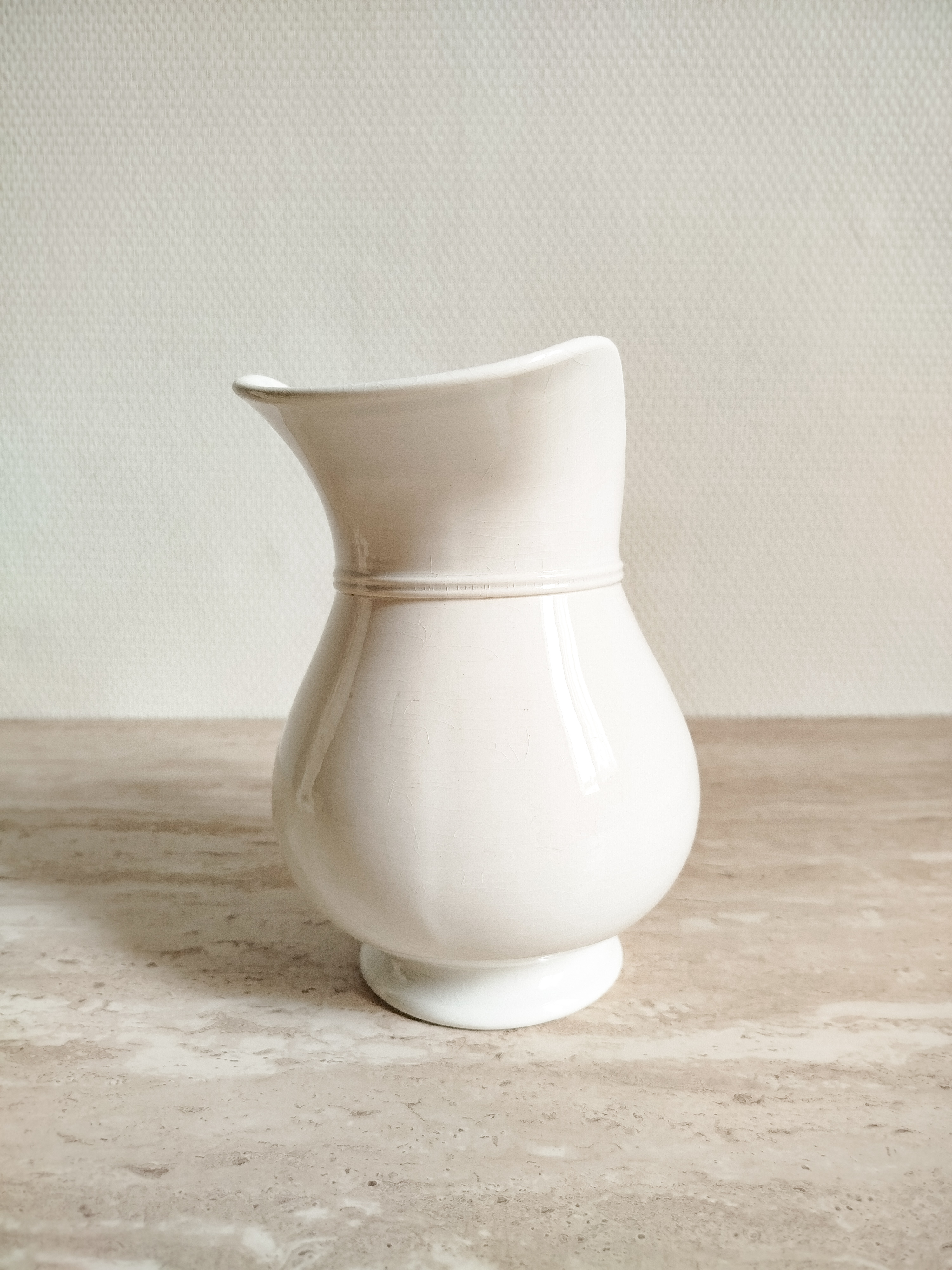 Pichet cygne Digoin & Sarreguemines 