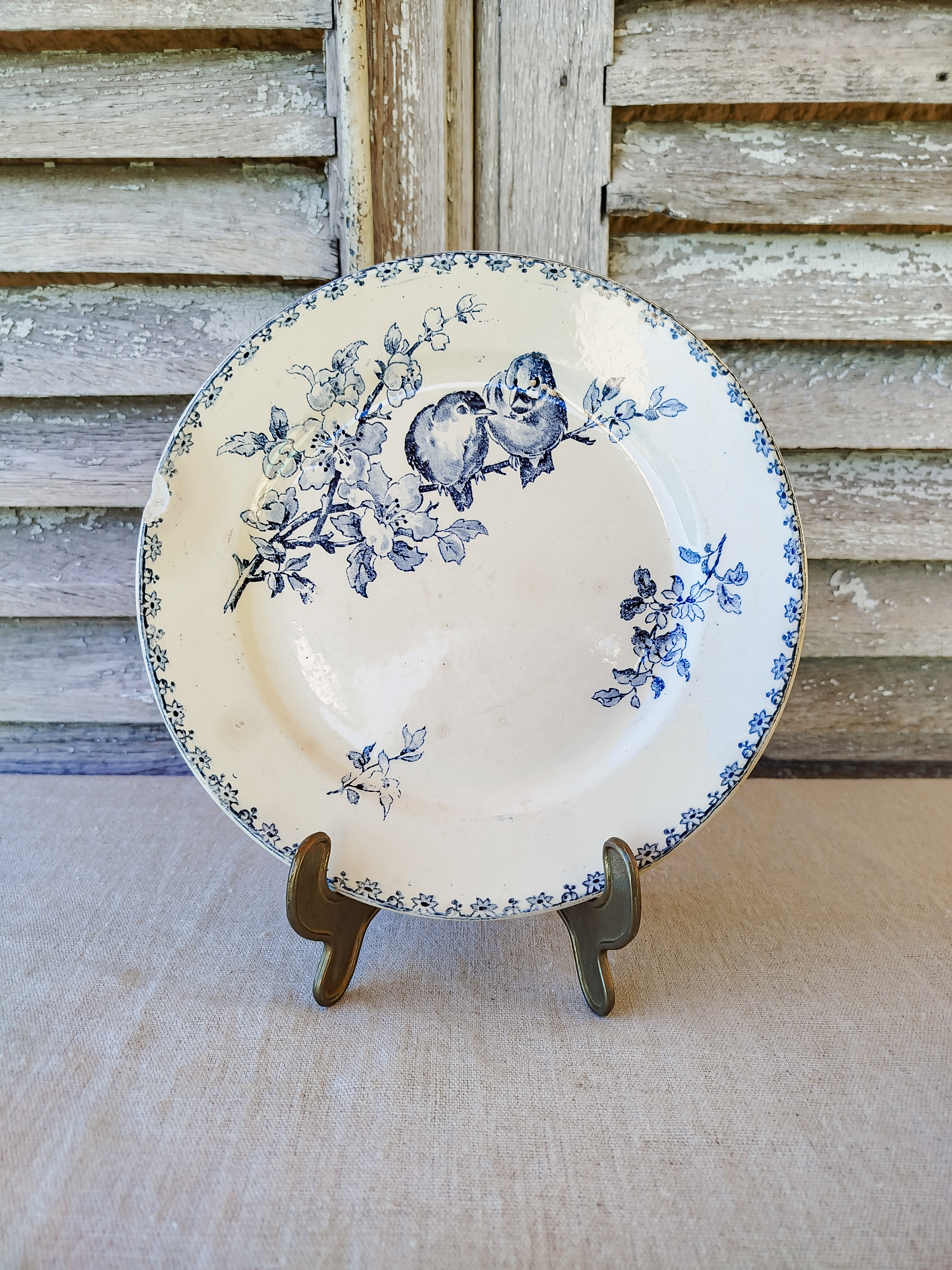 Assiette Sarreguemines 