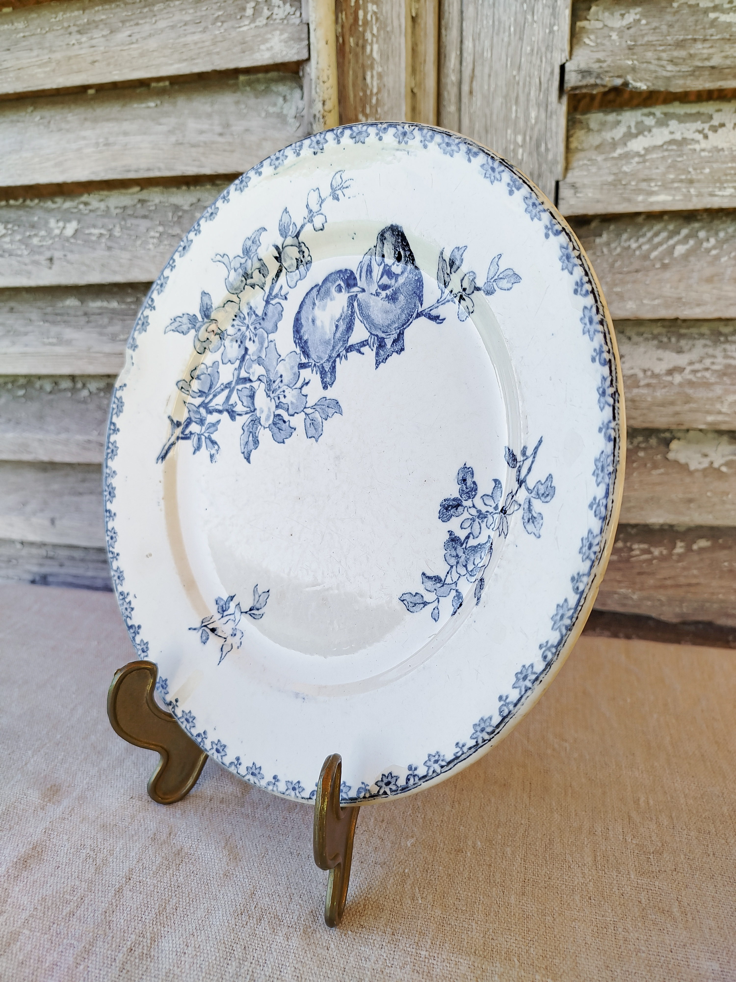 Assiette Sarreguemines 