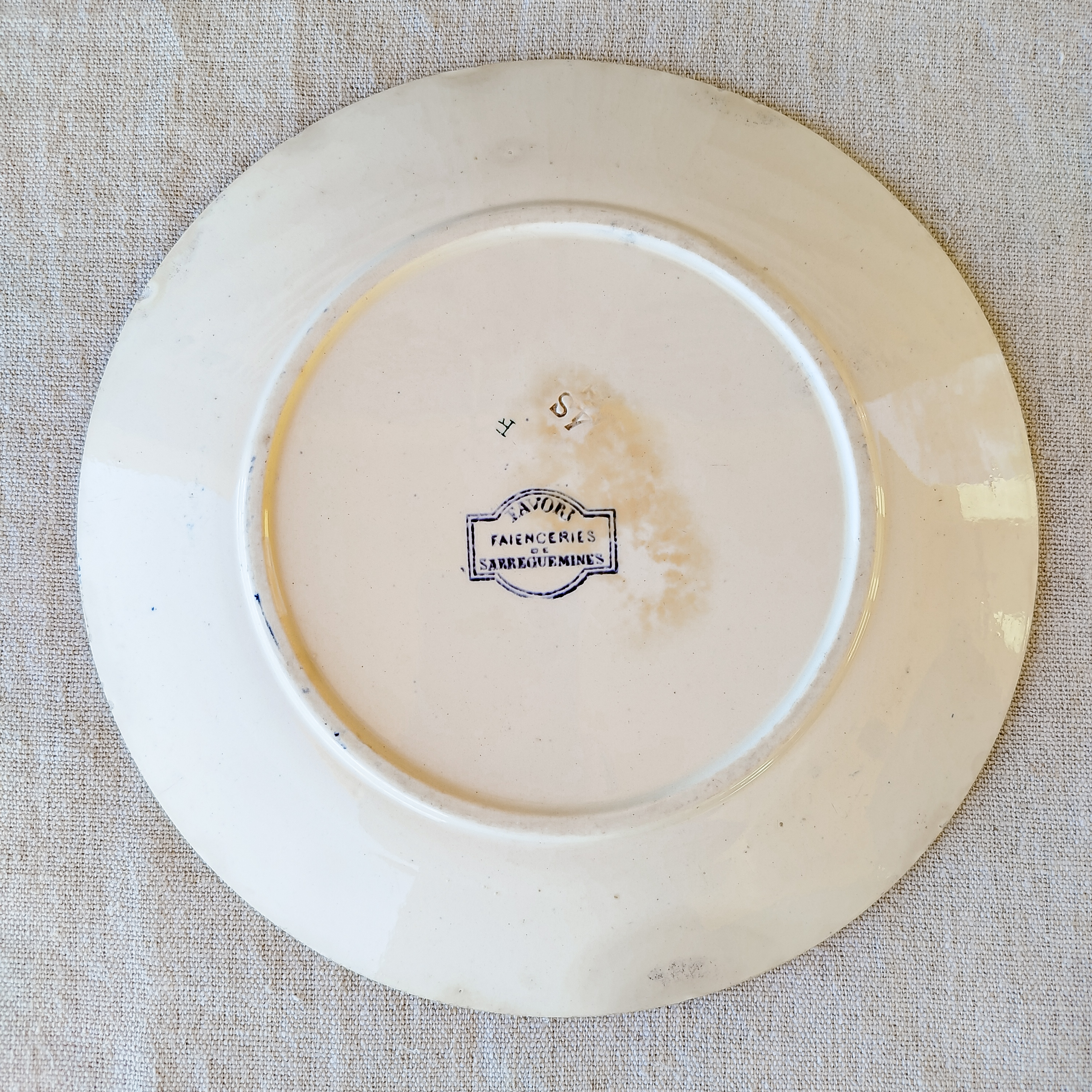 Assiette Sarreguemines 