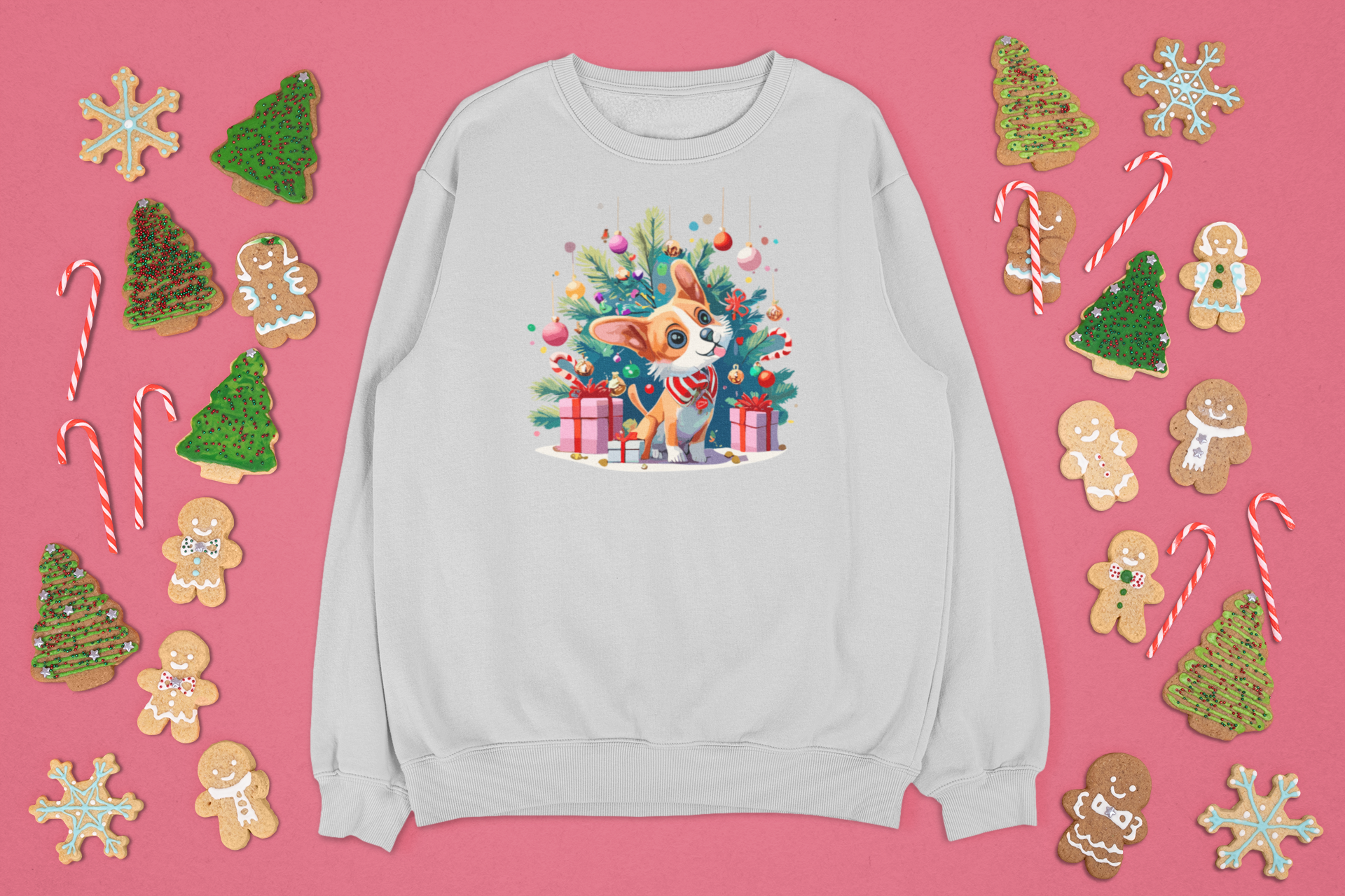 Kalėdinis džemperis su chihuahua