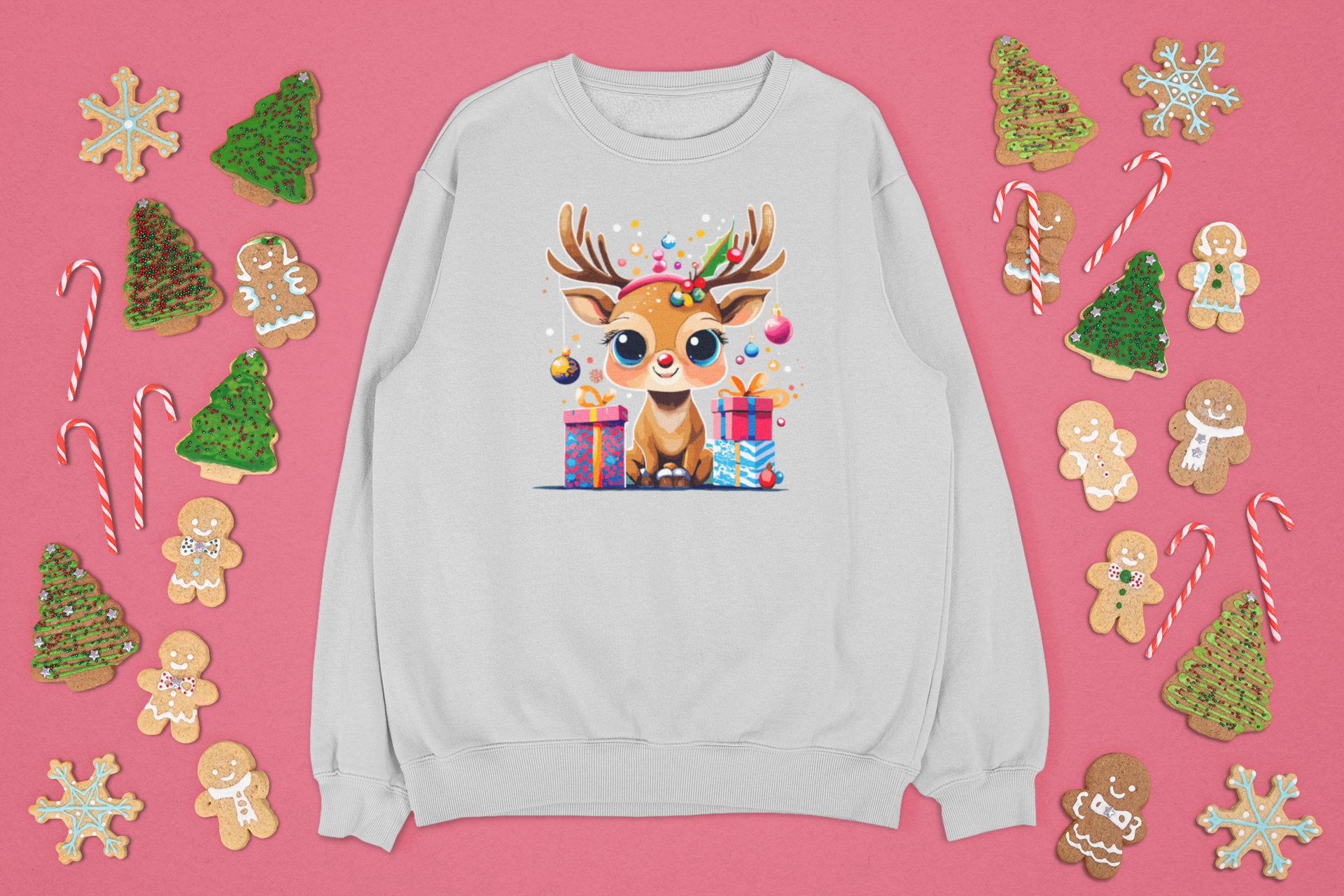 Kalėdinis megztinis su elniu