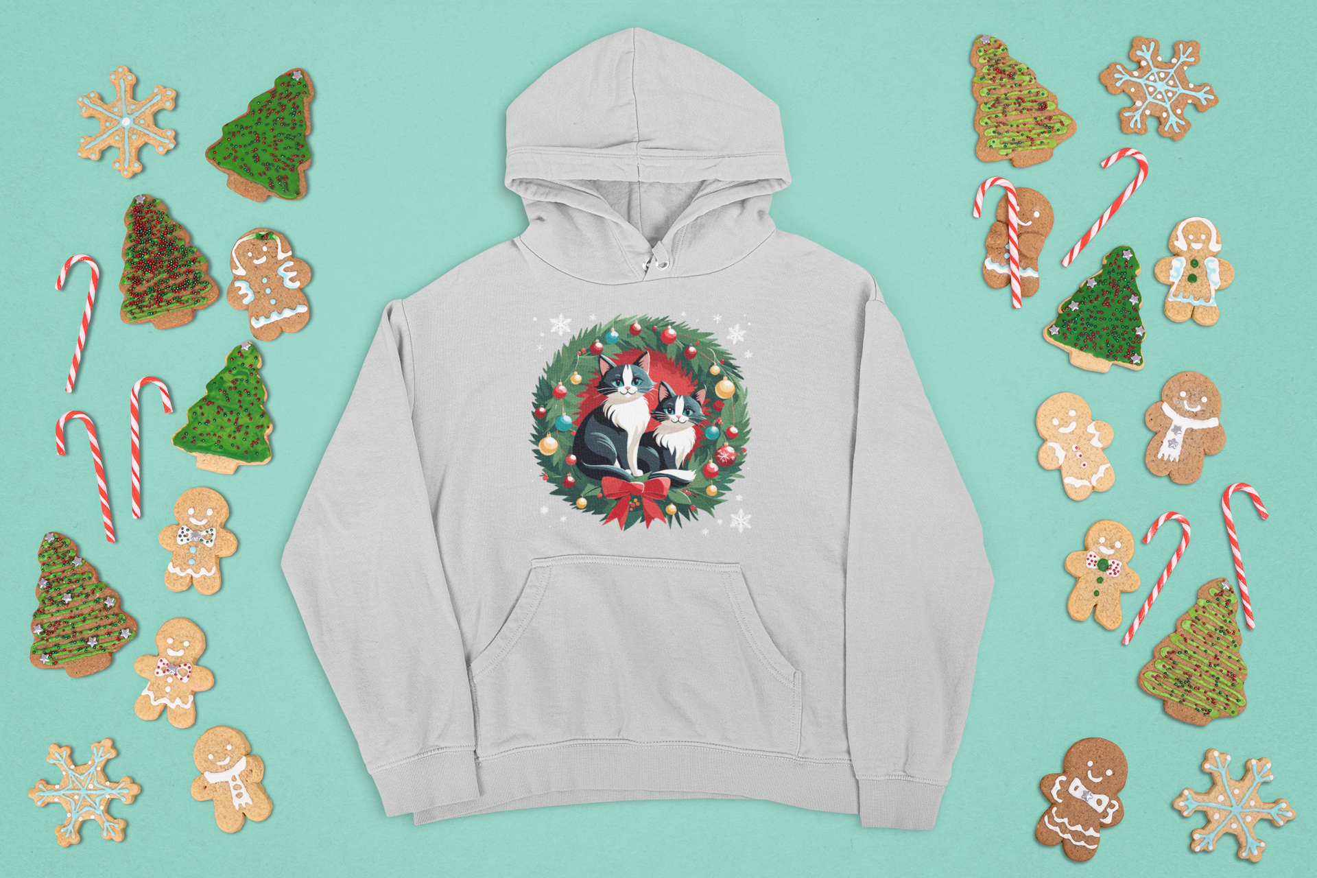 Kalėdinis džemperis su gyvūnų motyvu