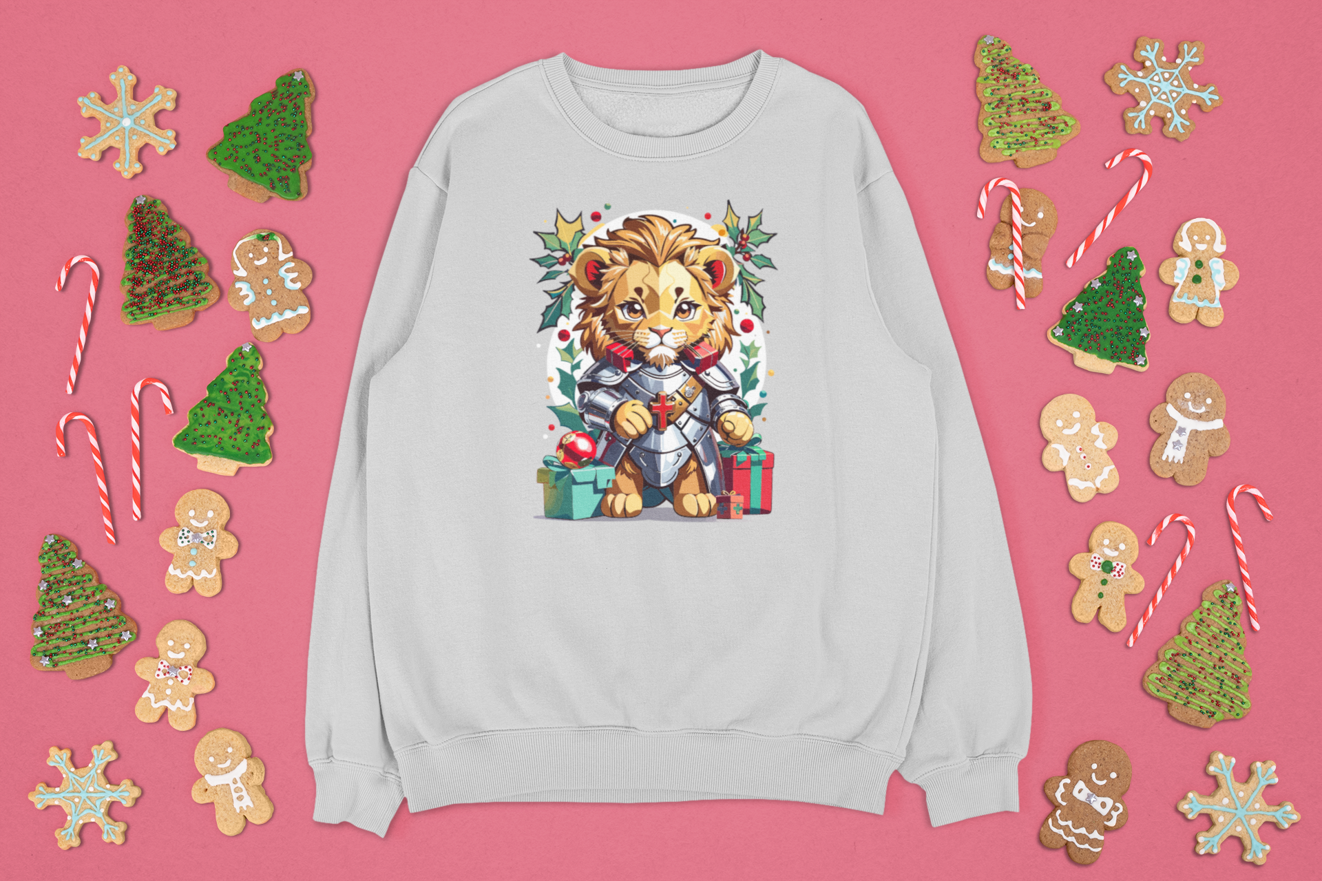 Kalėdinis liūtukų džemperis