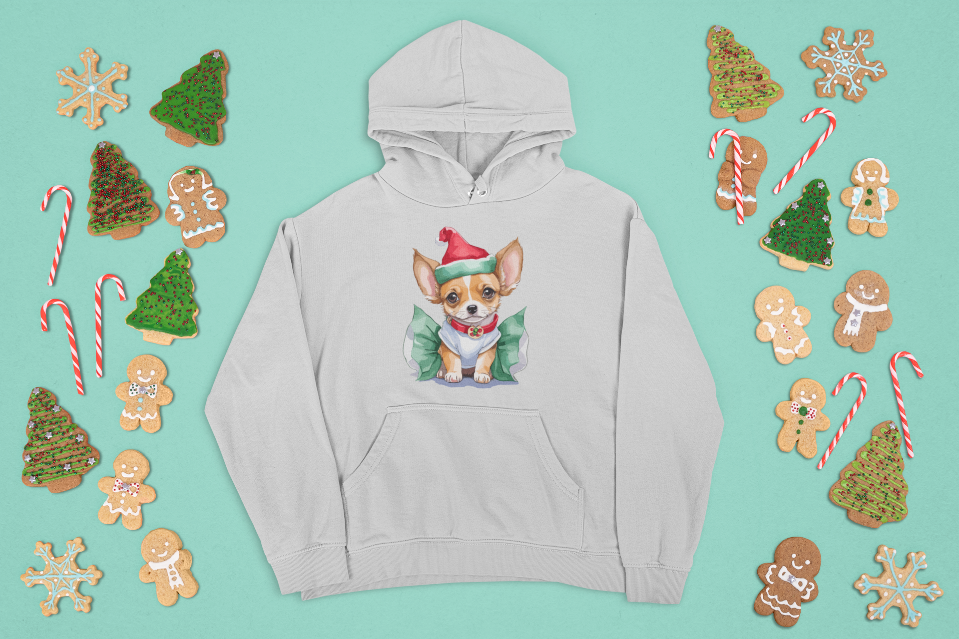 Kalėdinis džemperis su šuniuku