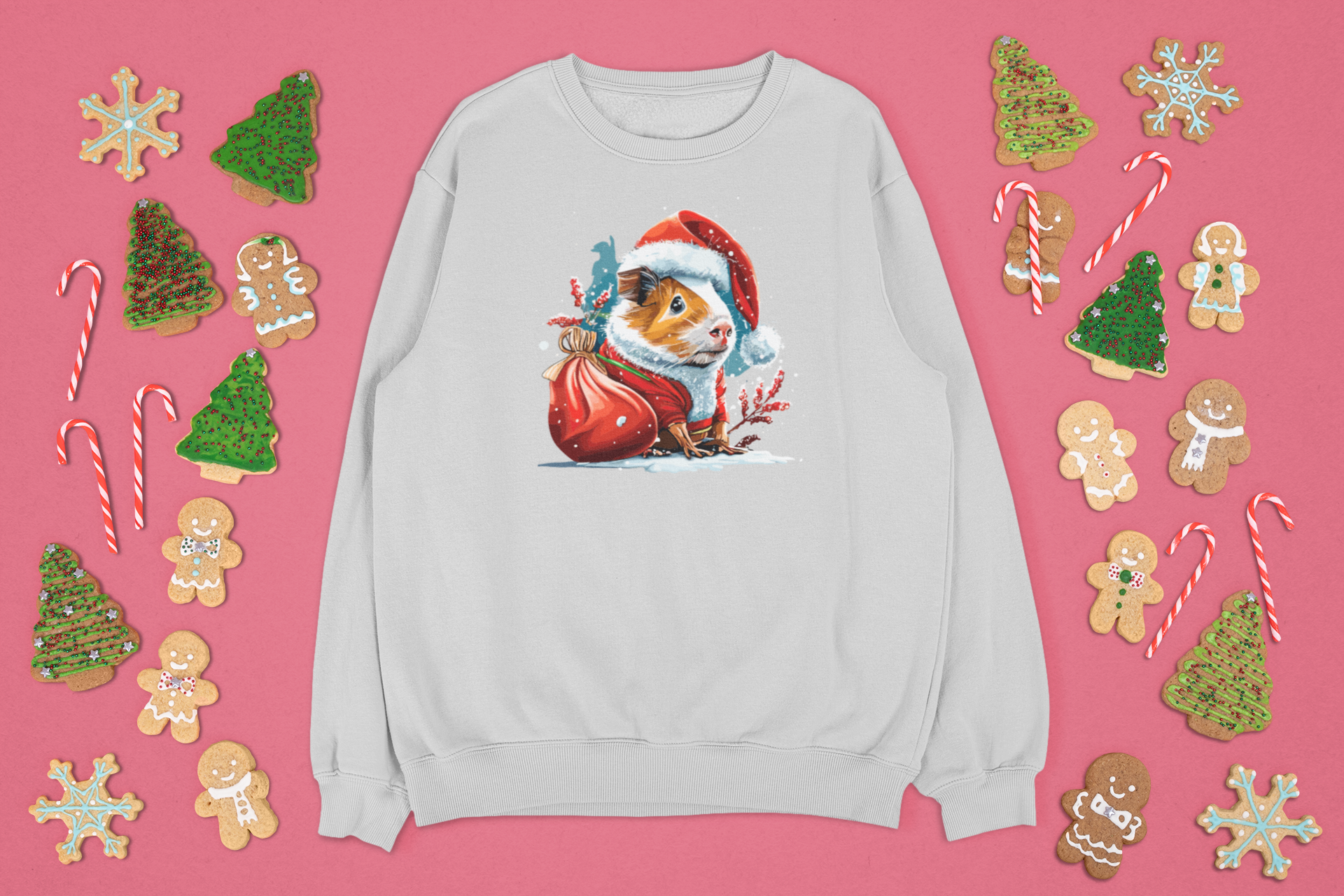 Kalėdinis džemperis su jūrų kiaulyte