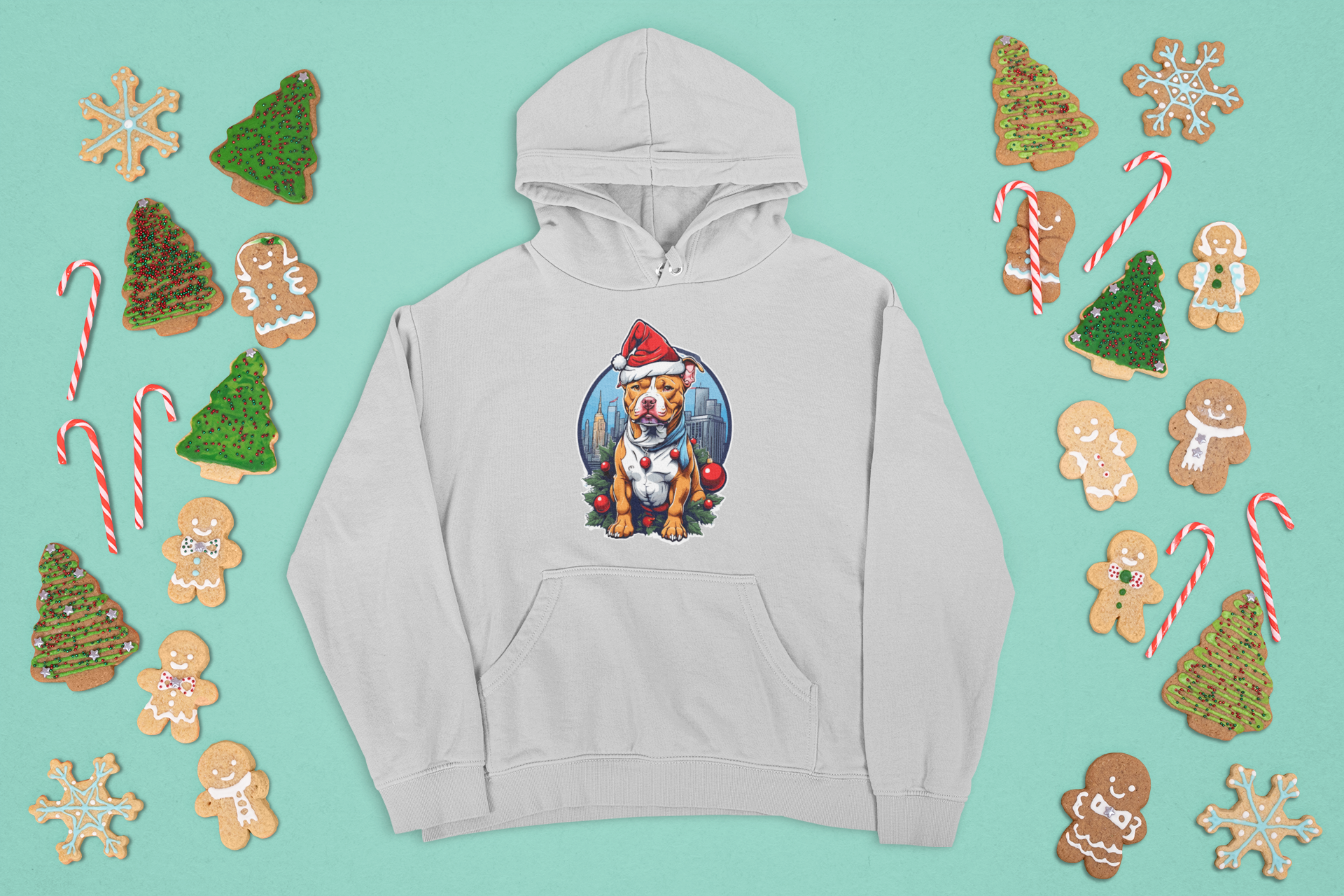 Kalėdinis džemperis su šuniuku