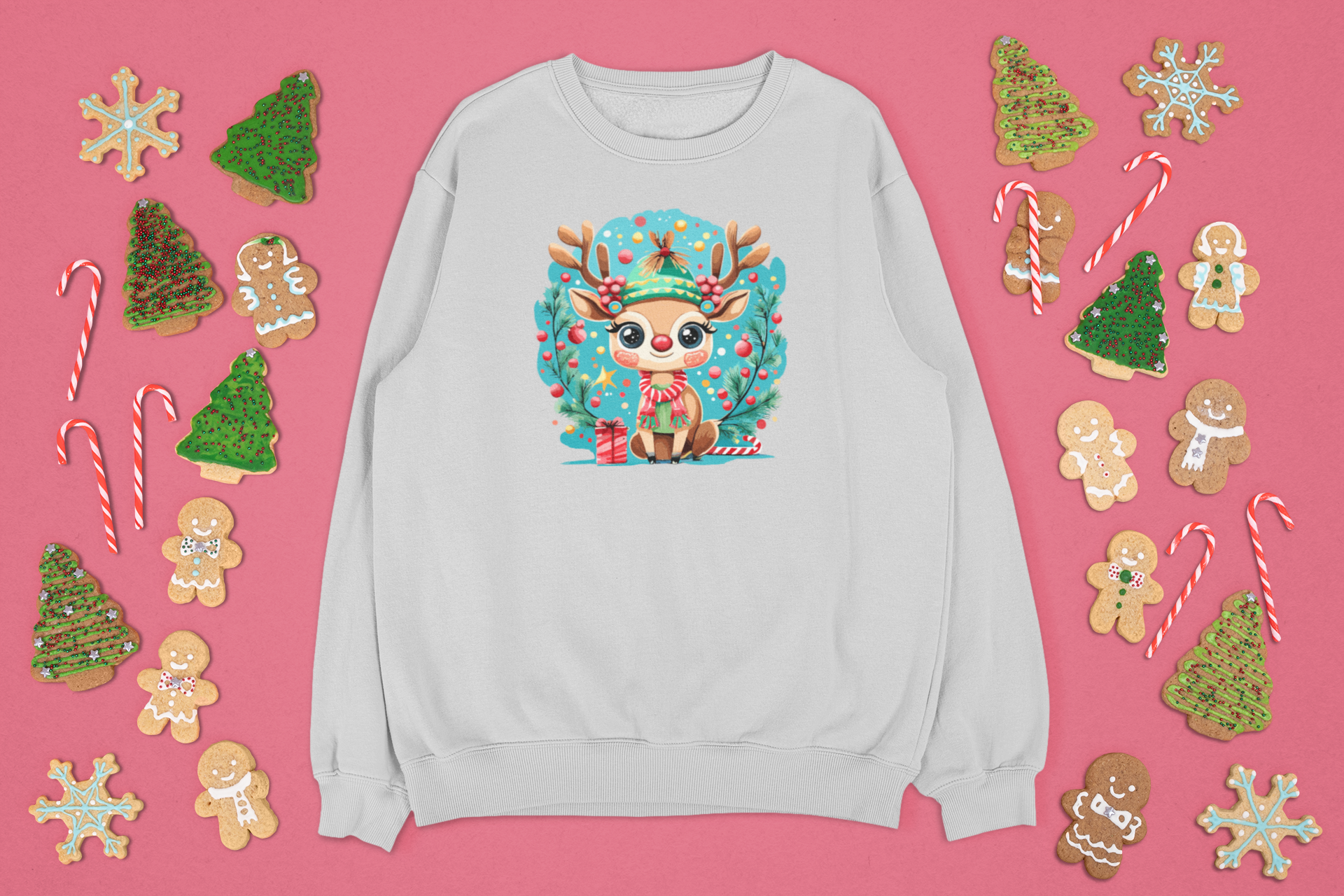 Kalėdinis džemperis su elniu