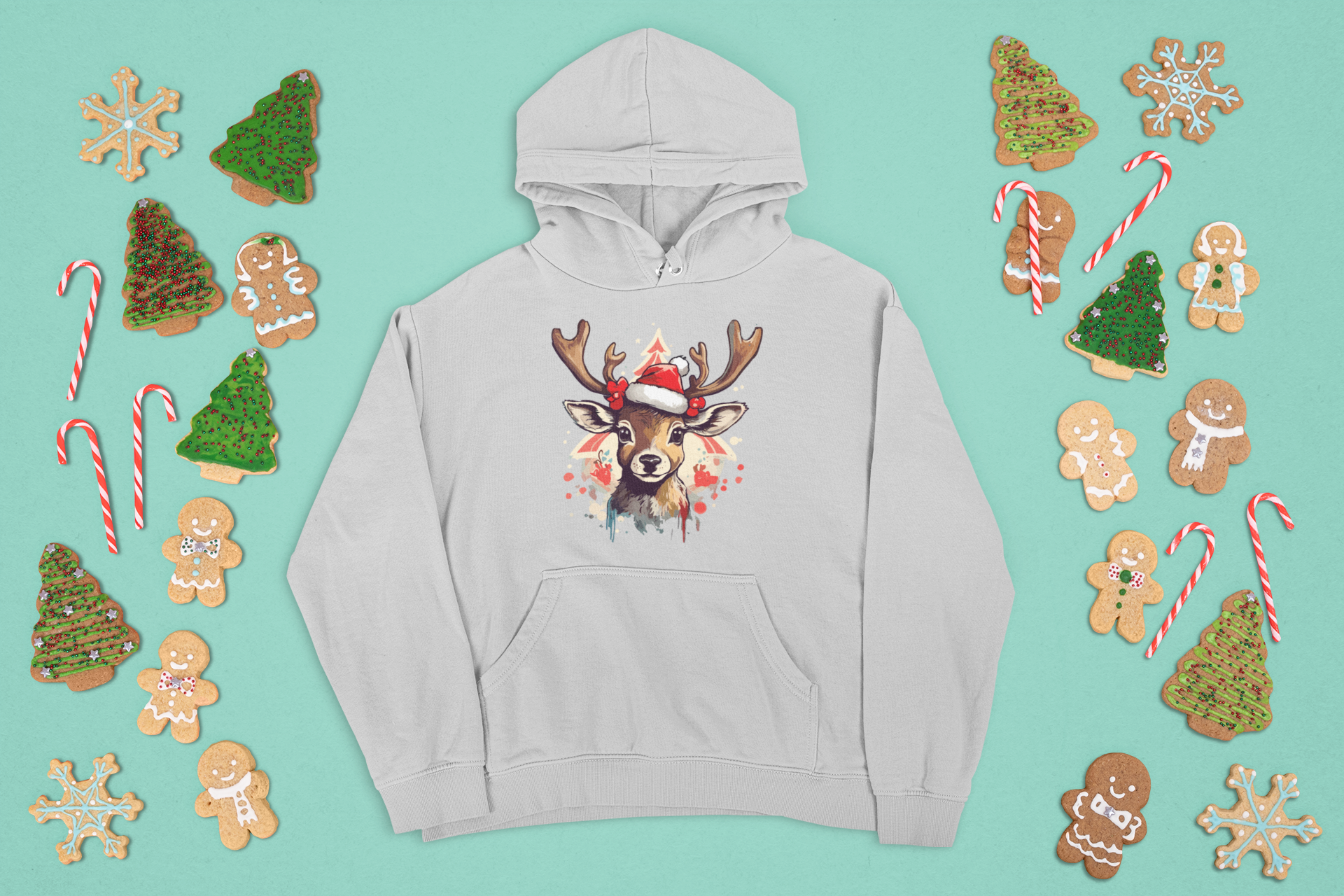 Kalėdinis džemperis su elniu