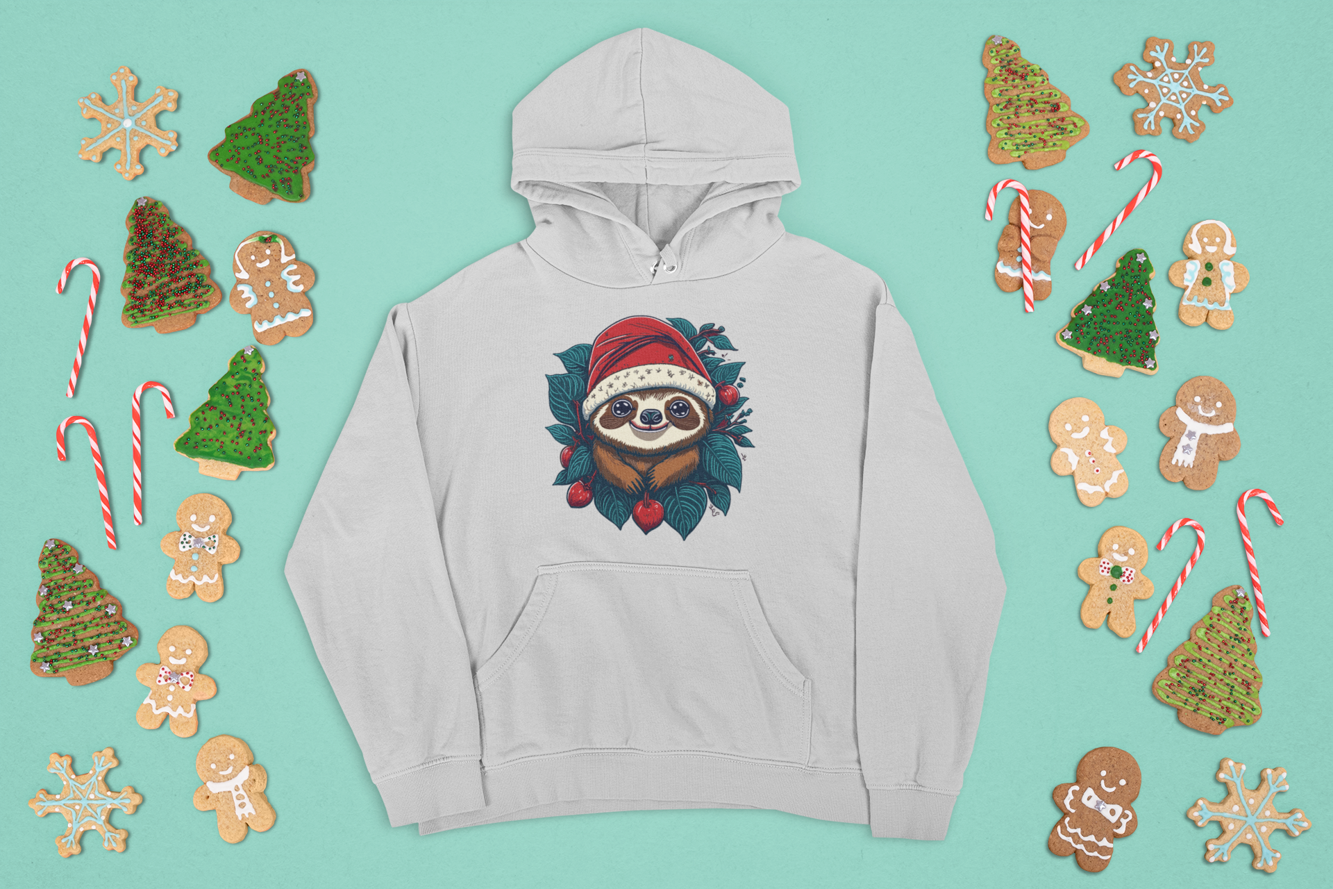 Kalėdinis džemperis su tinginiu