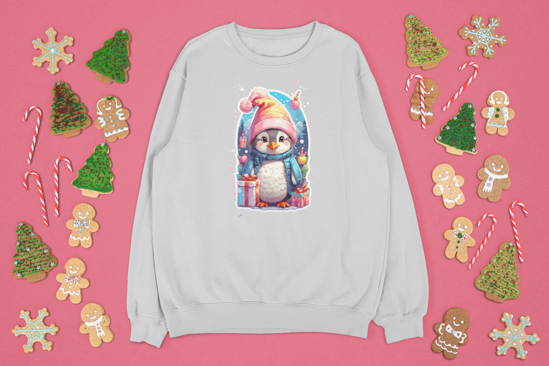 Kalėdinis pingvino džemperis