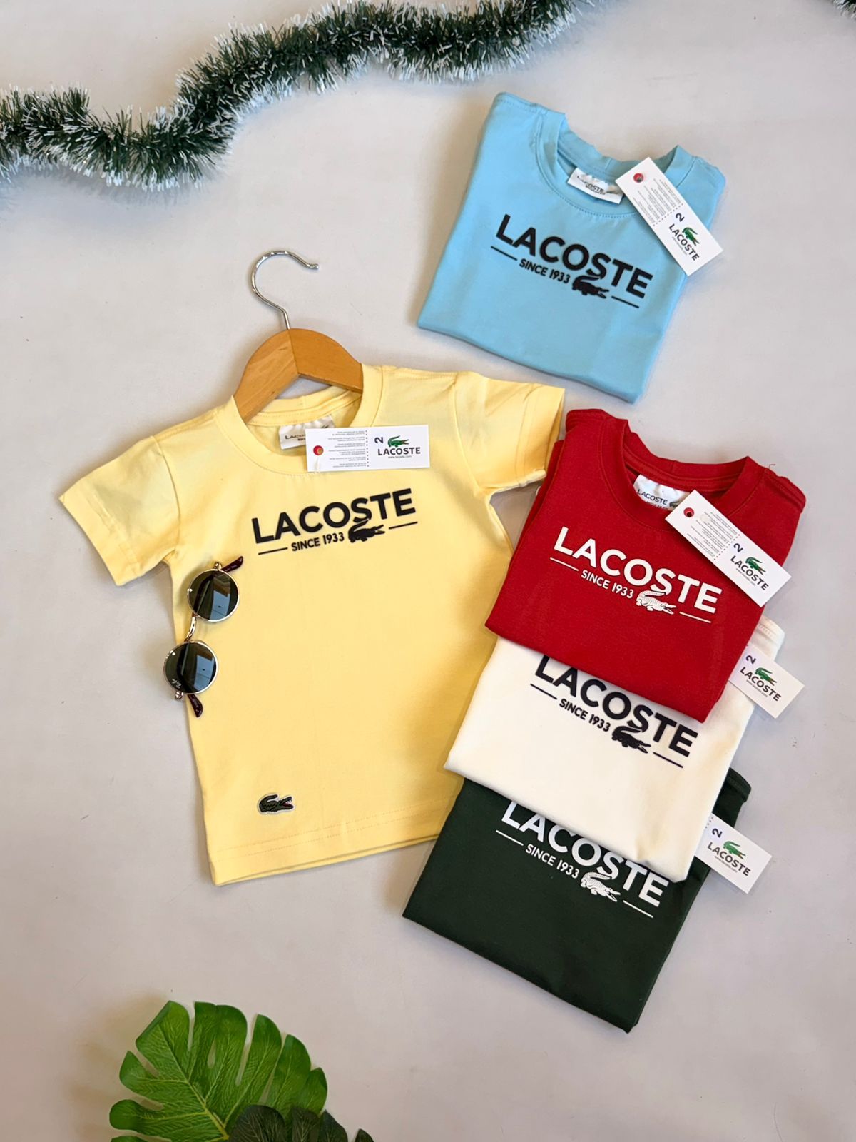 Camisetas Multimarcas (LACOSTE) Malha Peruana 2 a 16 anos LINHA LUXO