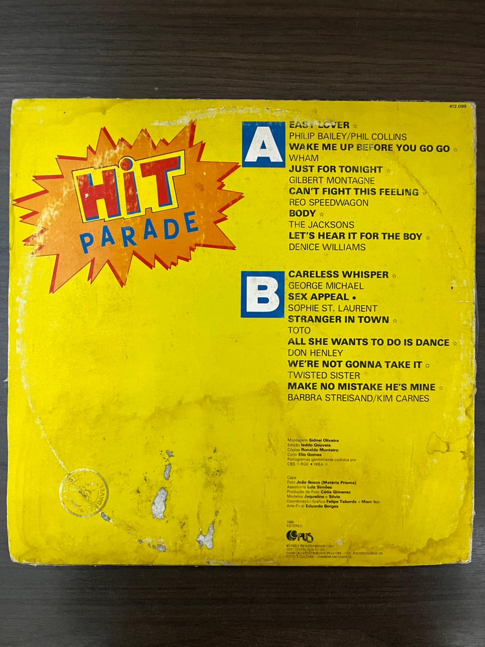 Lp Hit Parade 1985 Wham! Phil Collins Twisted Sister Vinil