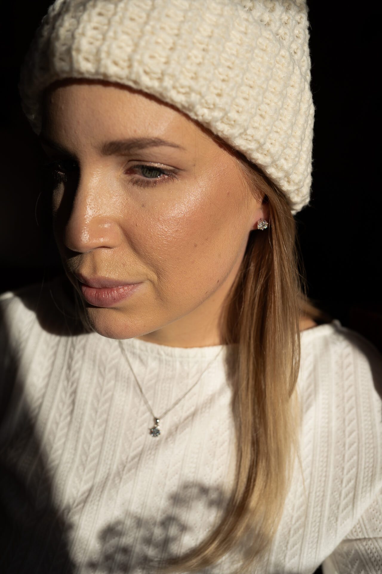 Srebrne kolczyki z moissanitem 1ct