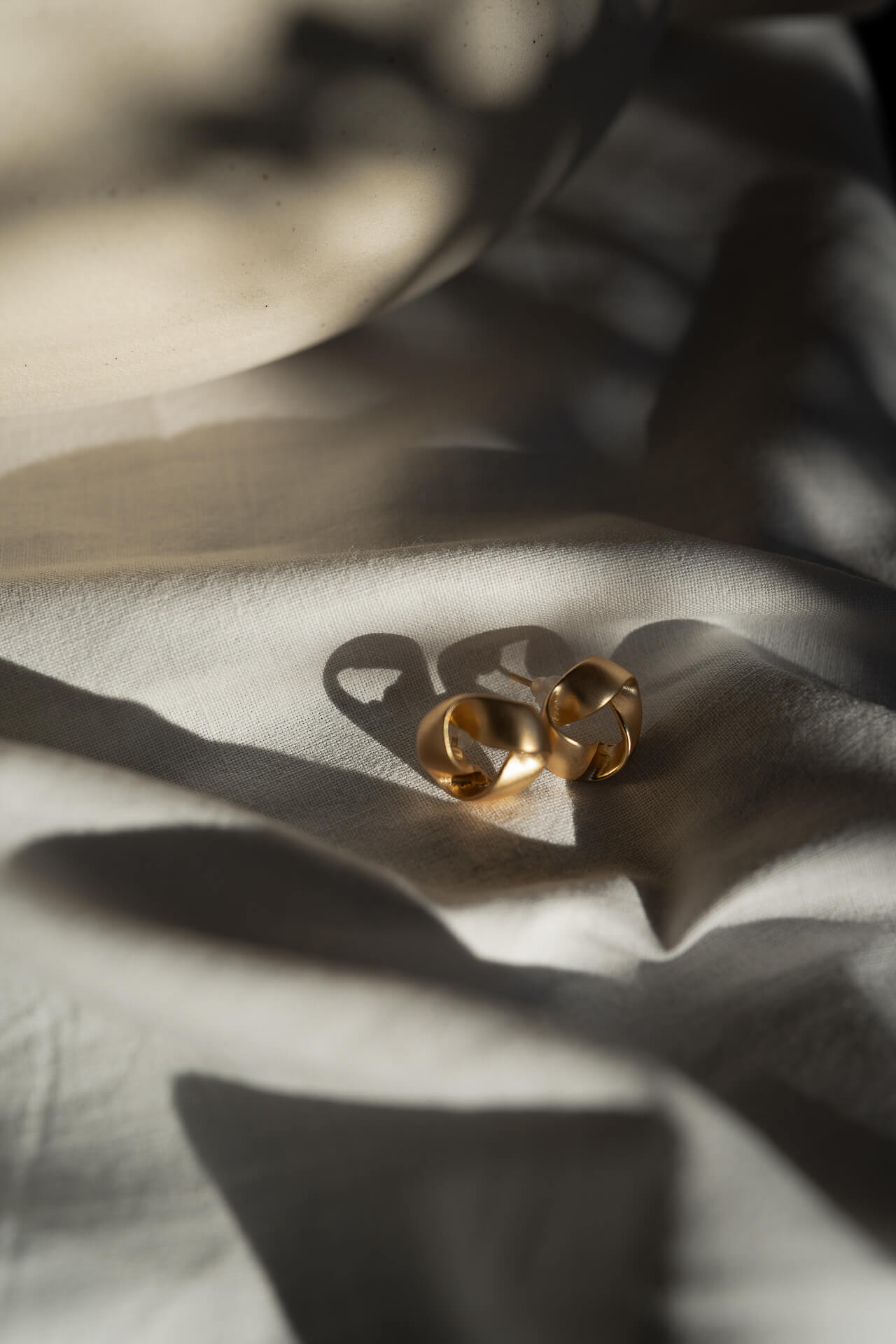 Złote kolczyki Pętla