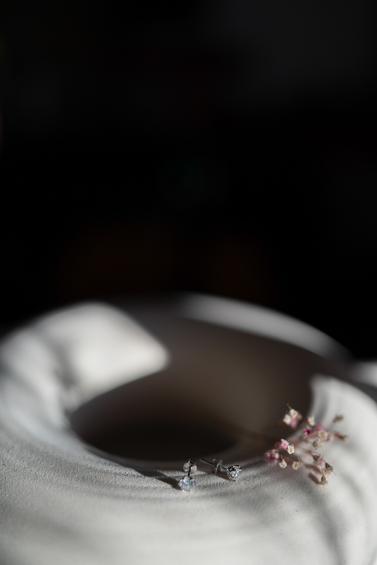 Srebrne kolczyki z moissanitem 0,5ct