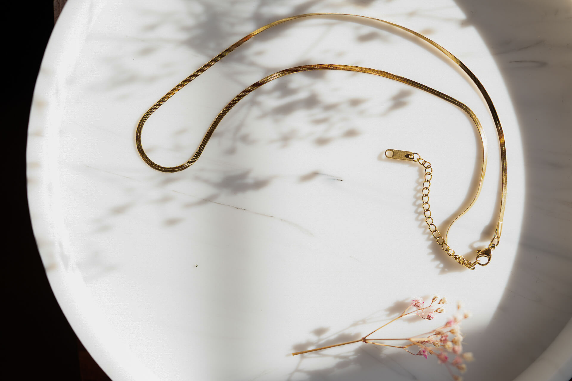 Złoty naszyjnik żmijka 2 mm