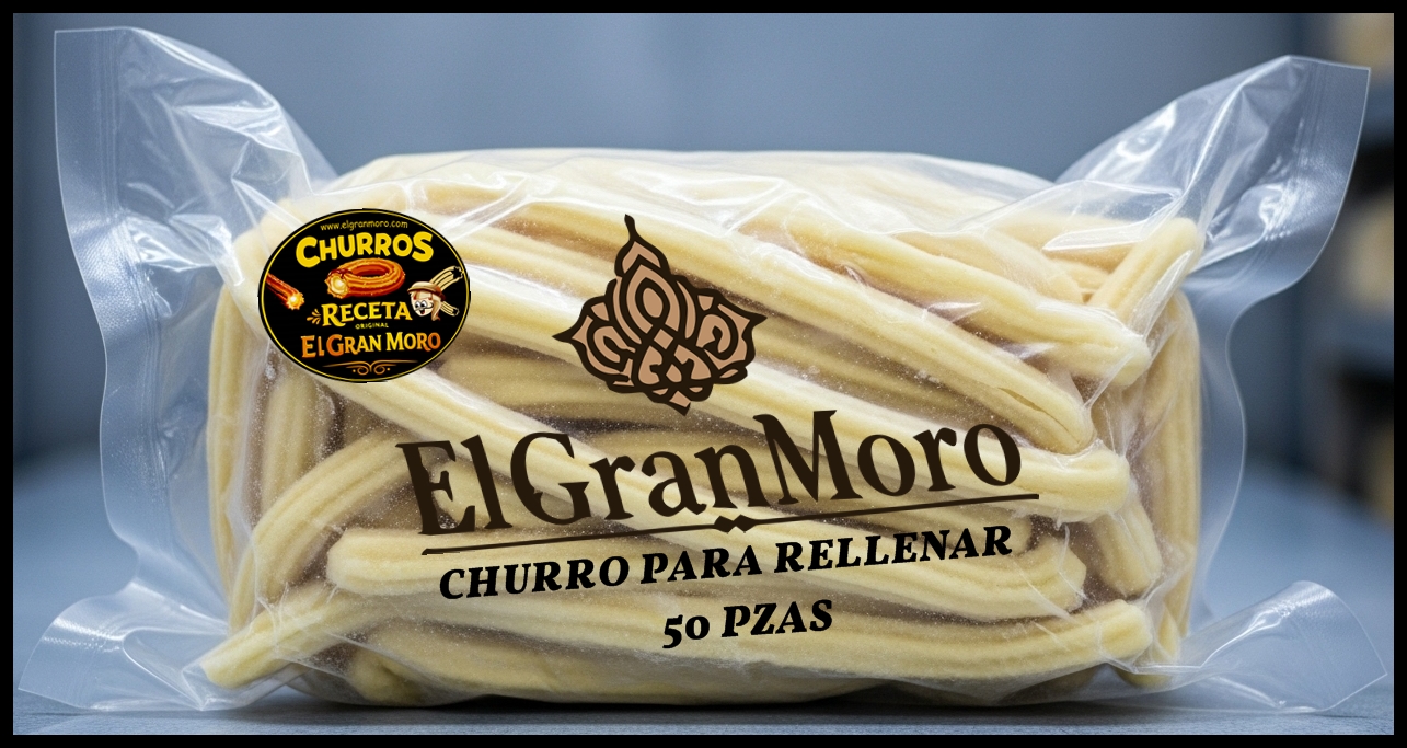 MENUDEO Churros para RELLENAR Congelados Perfectos. RECETA FINA MORA ORIGINAL -AL VACÍO-