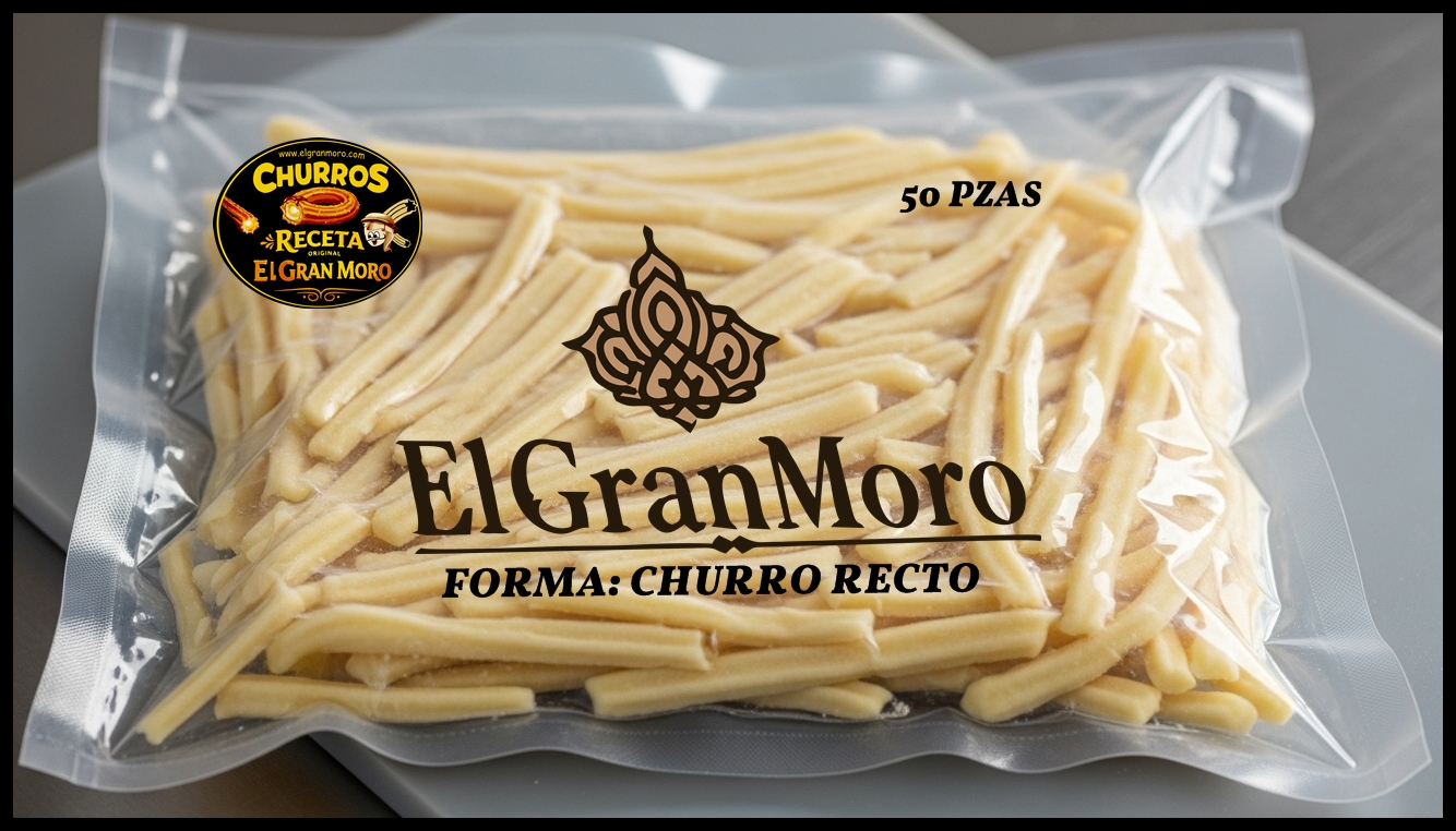 MENUDEO. Churros Rectos Congelados Perfectos. RECETA FINA MORA ORIGINAL -AL VACÍO-