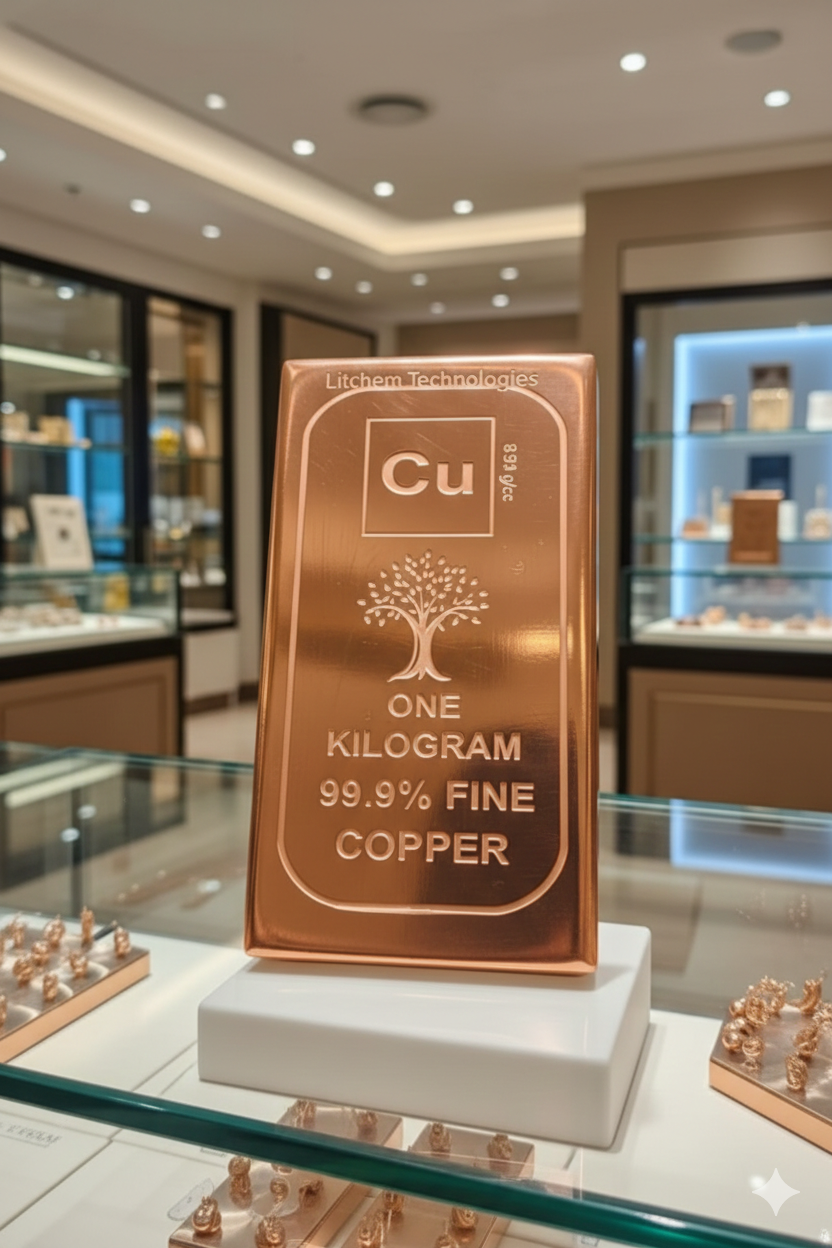 1kg Pure Copper Bar