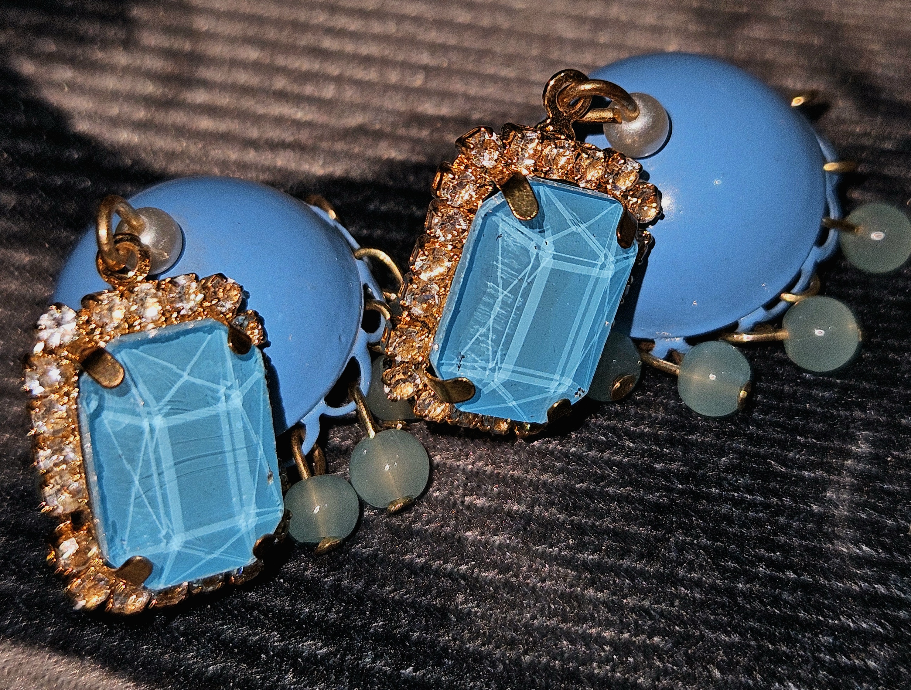 Aqua Radiance Crystal Studs