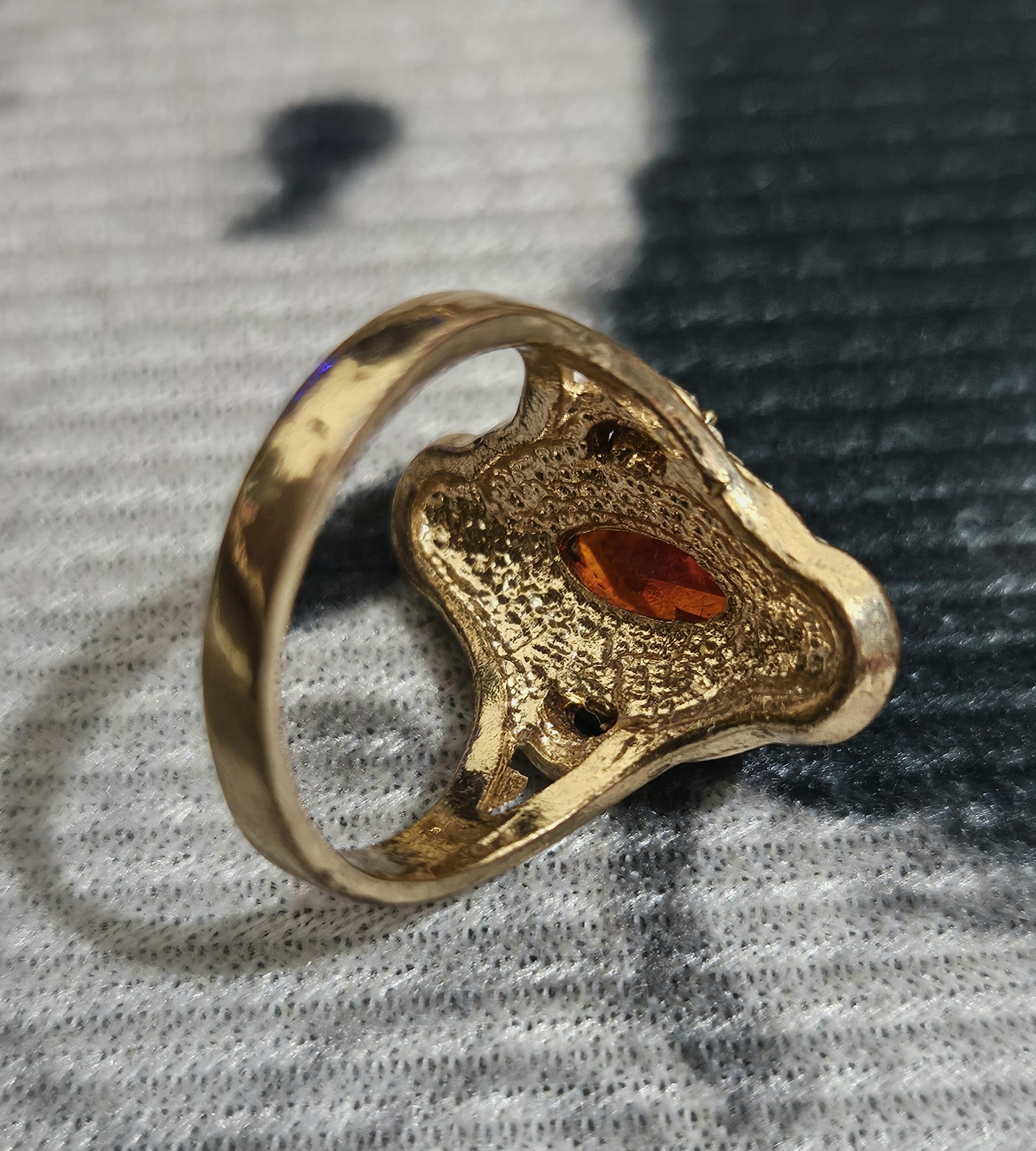 Amber Flame – Marquise Gemstone Regal Ring