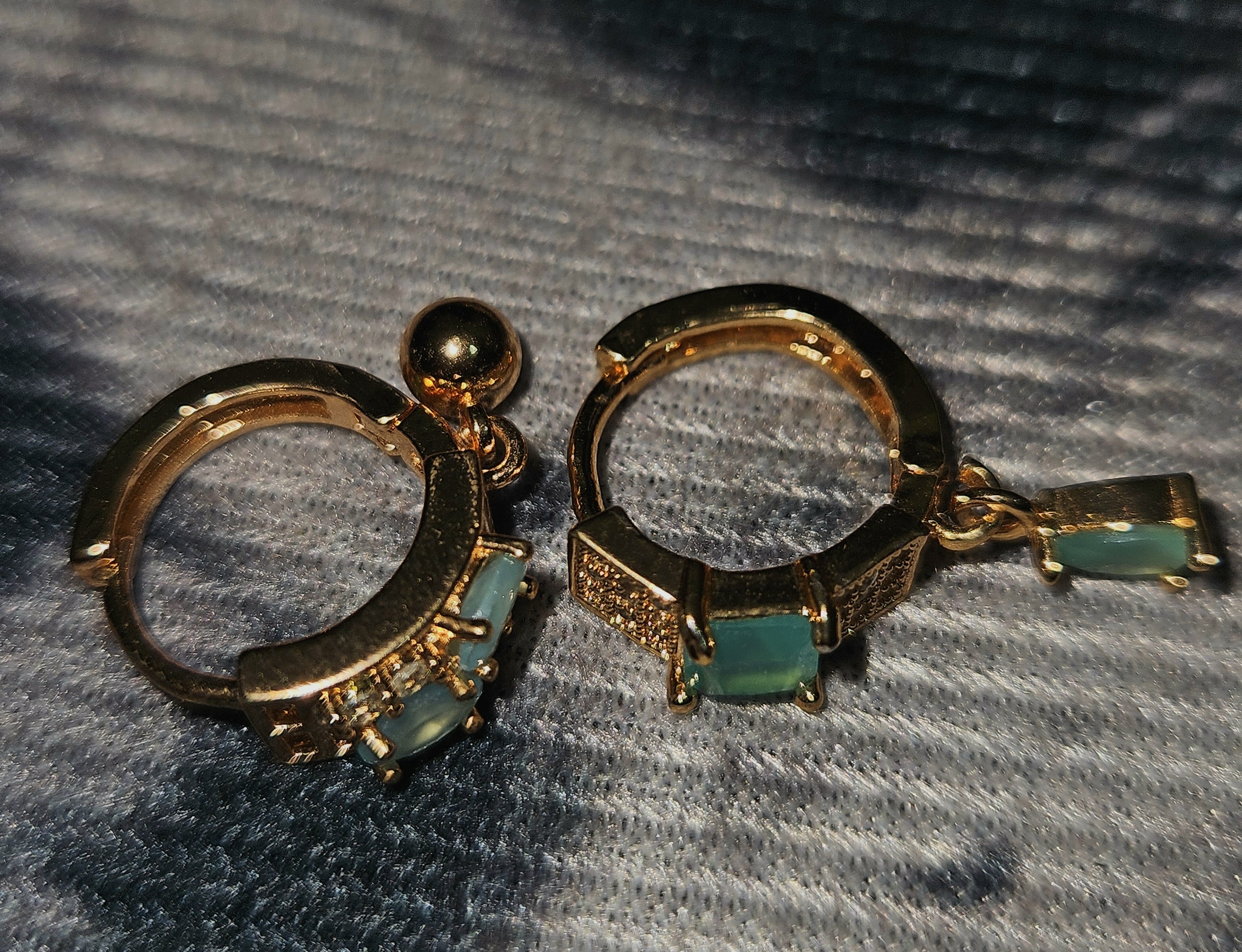 Rosé Lineage – Pink Gemstone Gold Hoop Earring