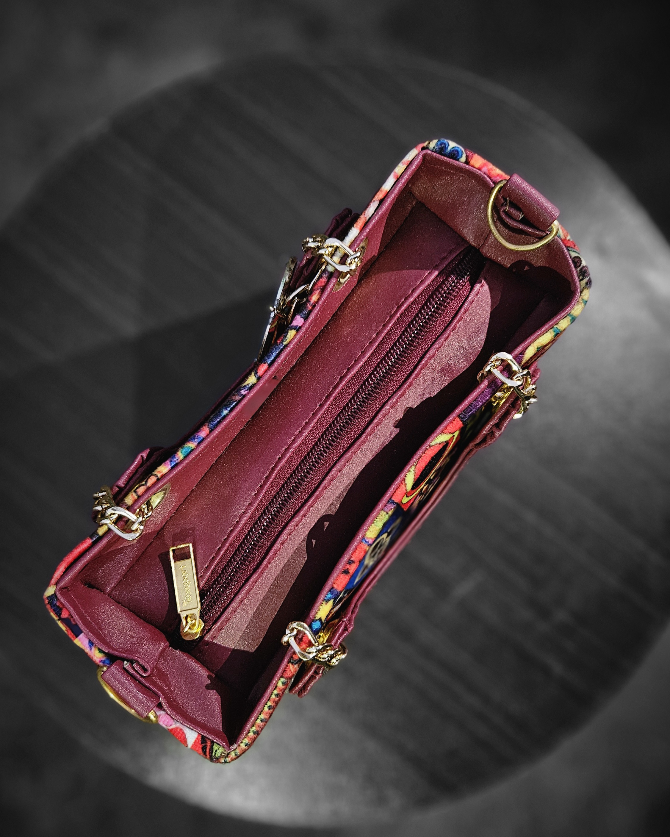 Vibrant Patchwork Designer Handbag LV