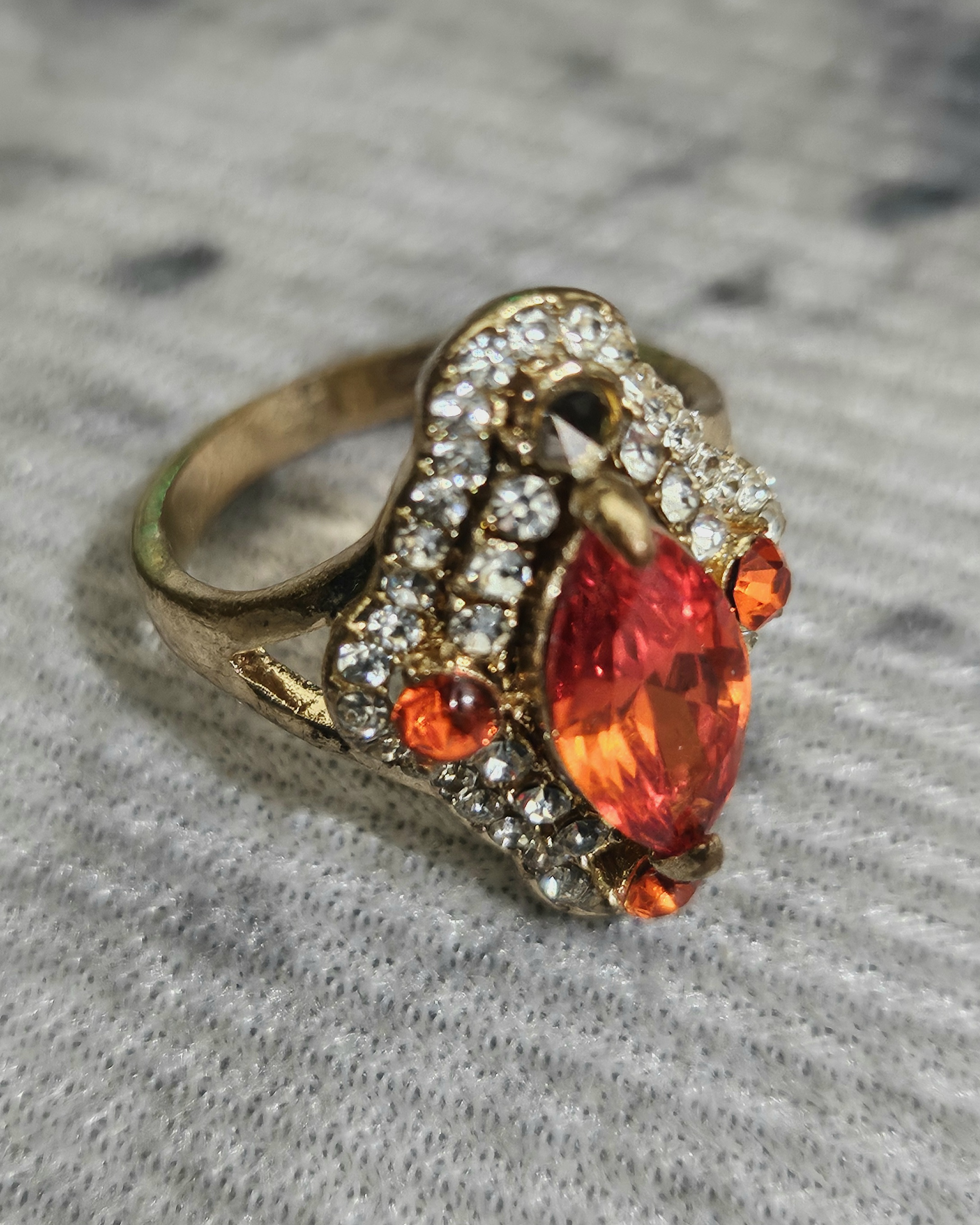 Amber Flame – Marquise Gemstone Regal Ring
