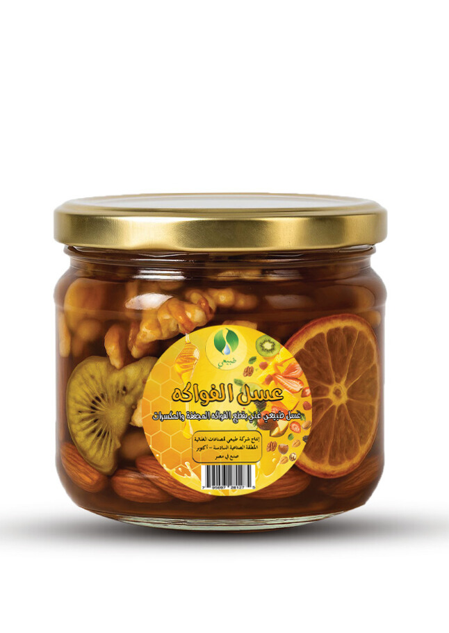 عسل بالفواكه المجففة والمكسرات
