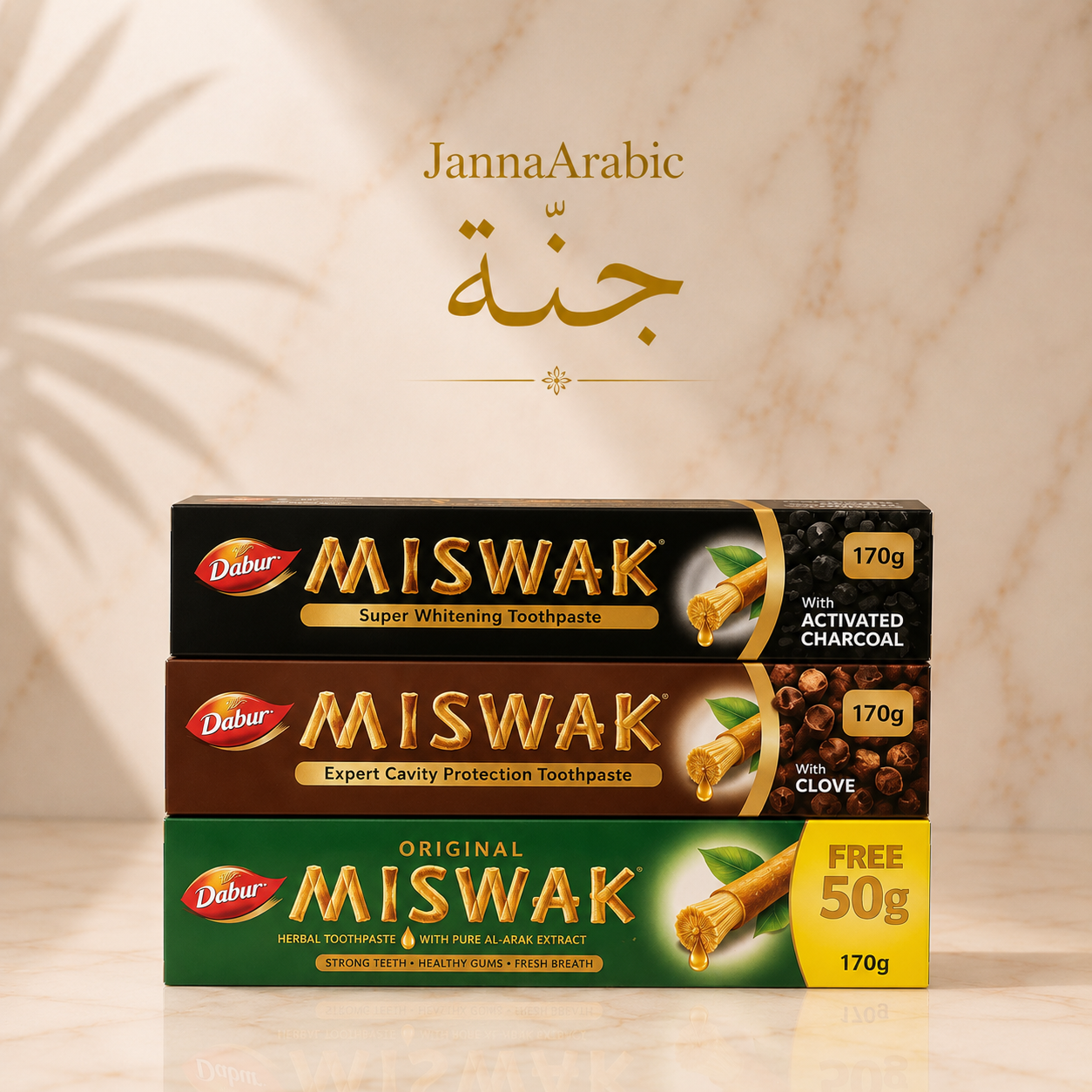 Lot 3 dentifrice miswaq 
