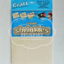 Plástico Mágico SHRINKLES 6 láminas de 13,1x10,1 cm Crema