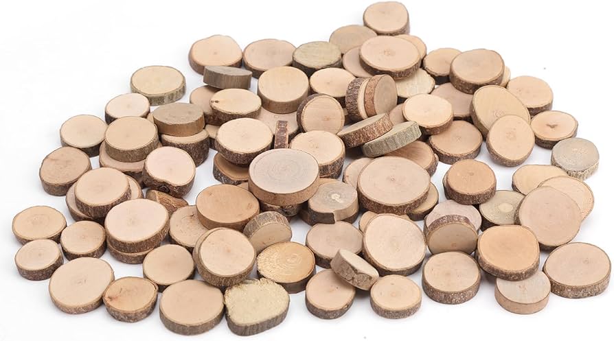 Discos de Madera Natural PEQUEÑO