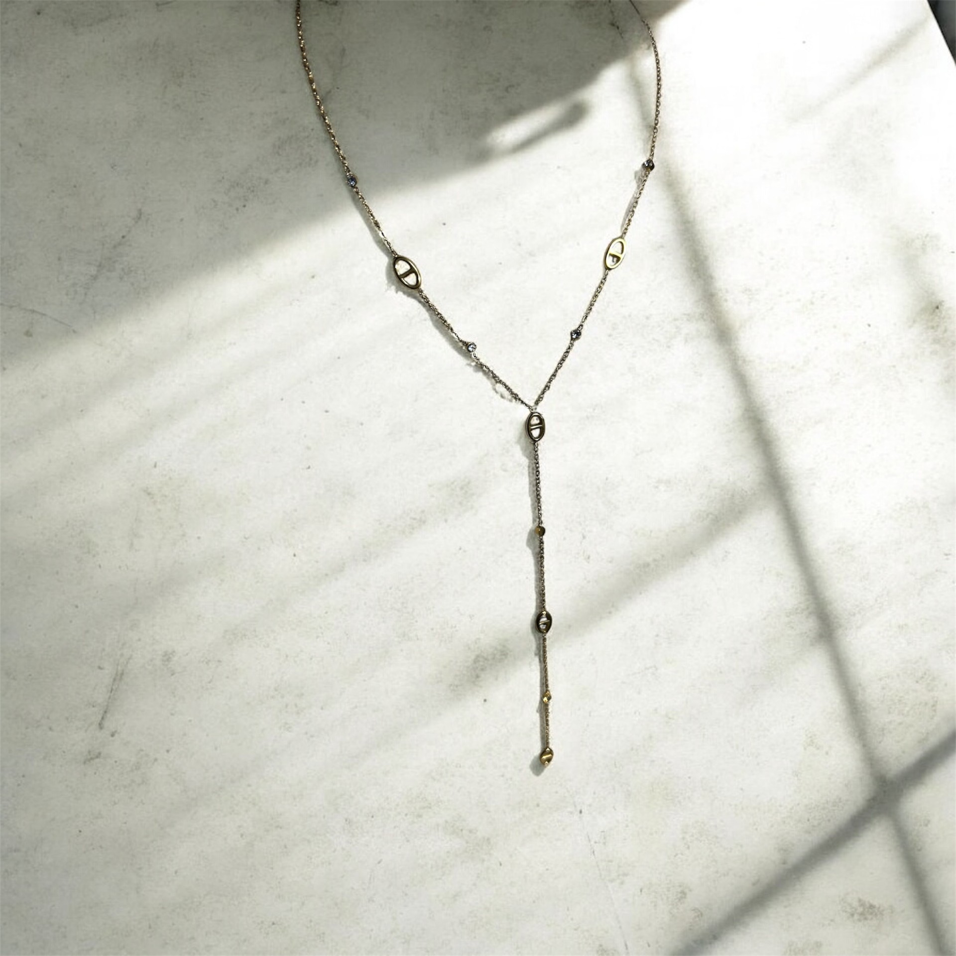 Collier chaîne doré