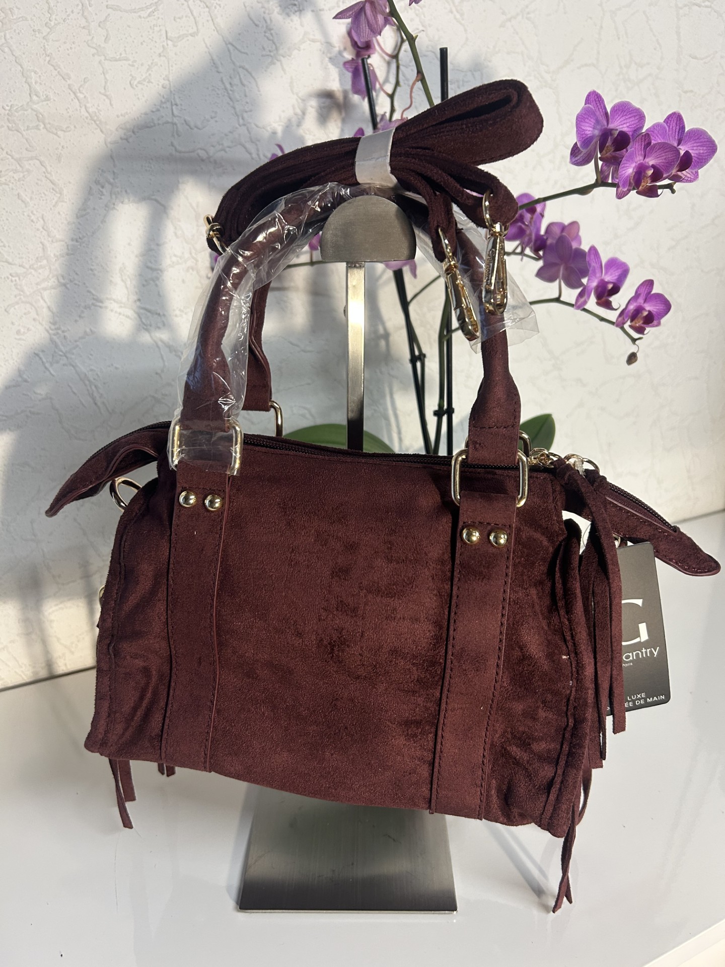 Sac à main bordeaux