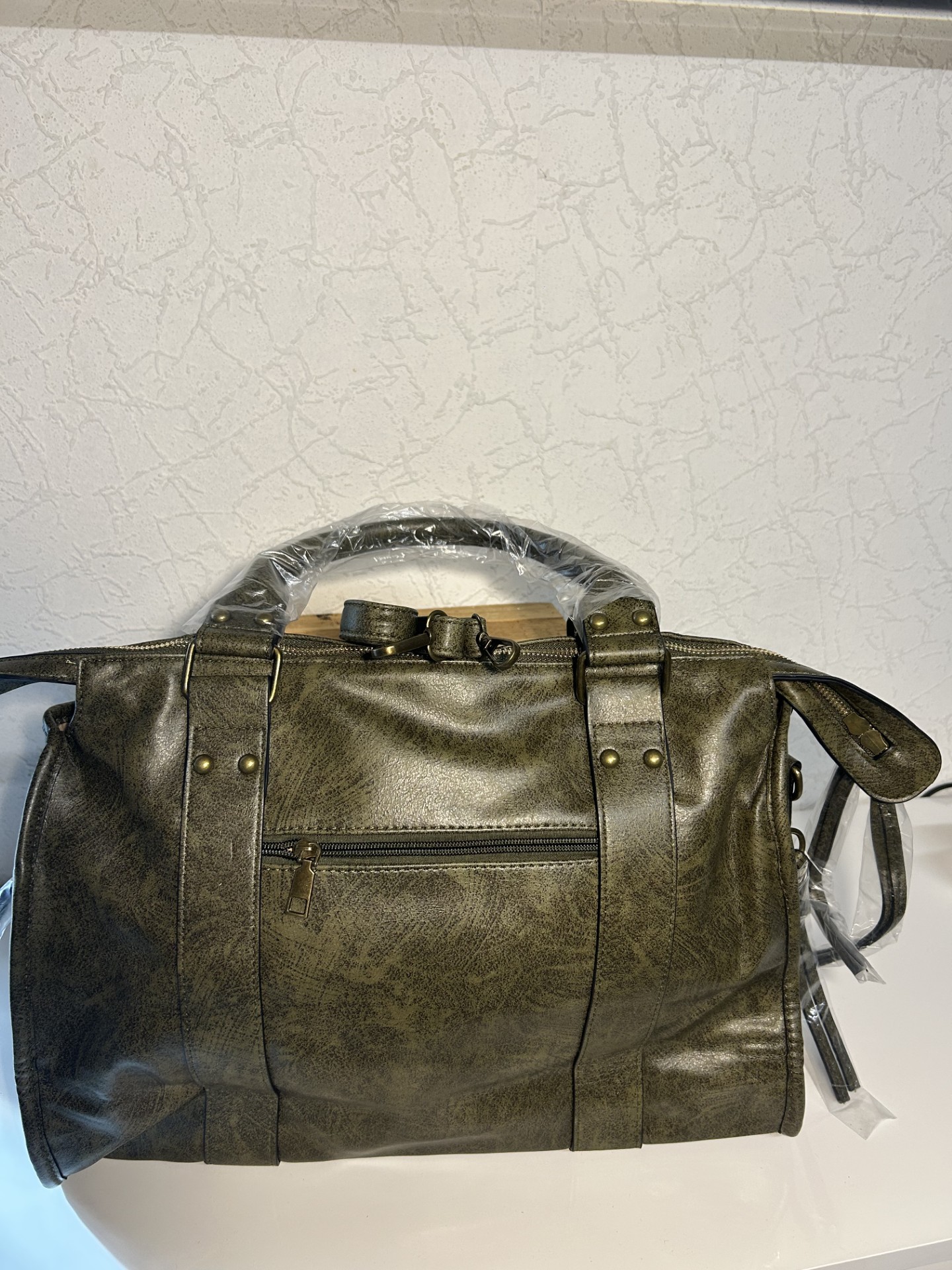 Sac à main XL en simili-cuir 