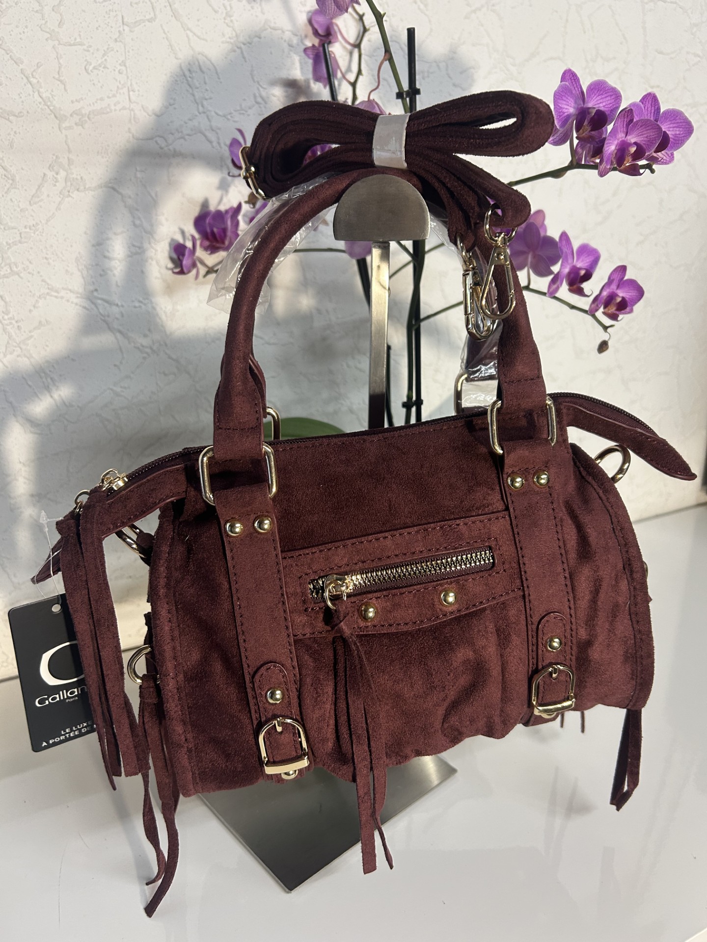 Sac à main bordeaux