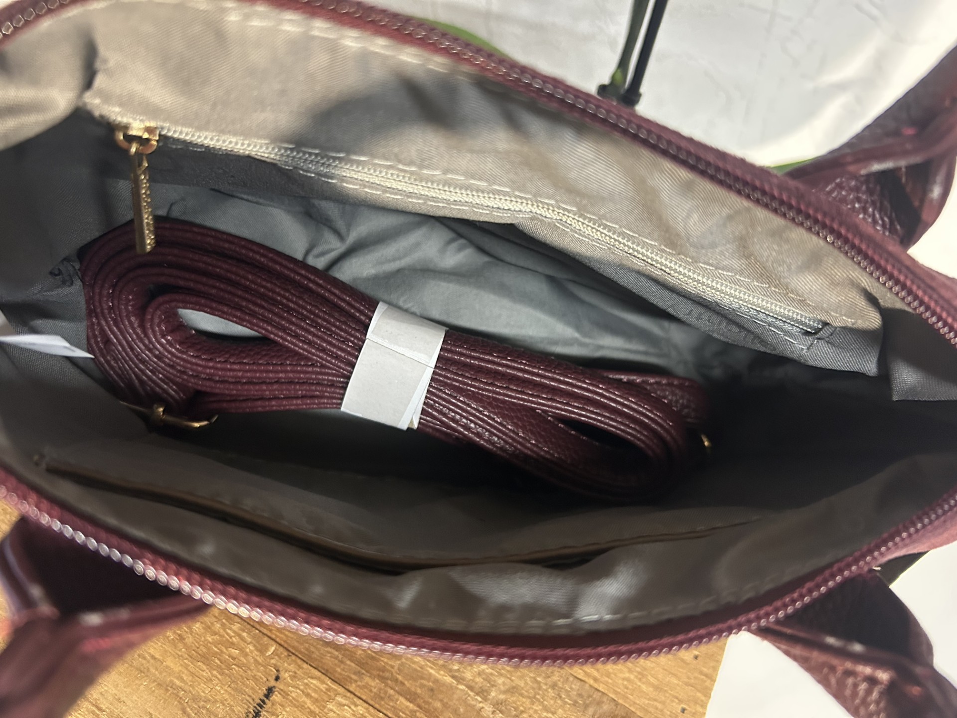 Sac à main bordeaux