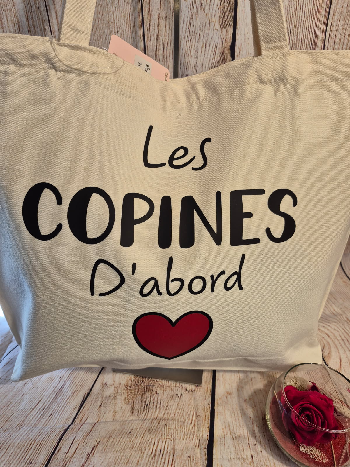 Sac en toile 'Les copines d'abord'