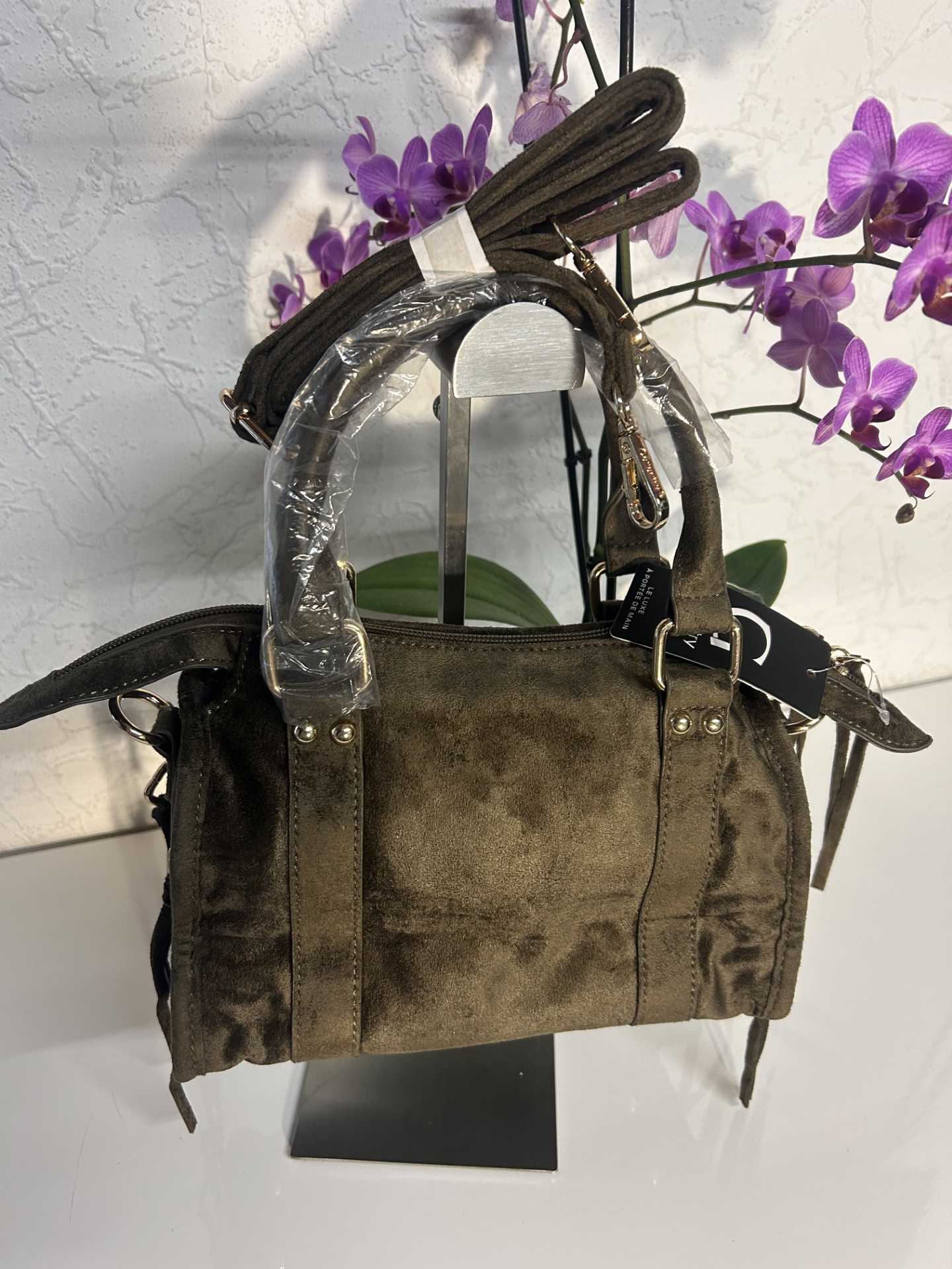 Sac à main tendance kaki