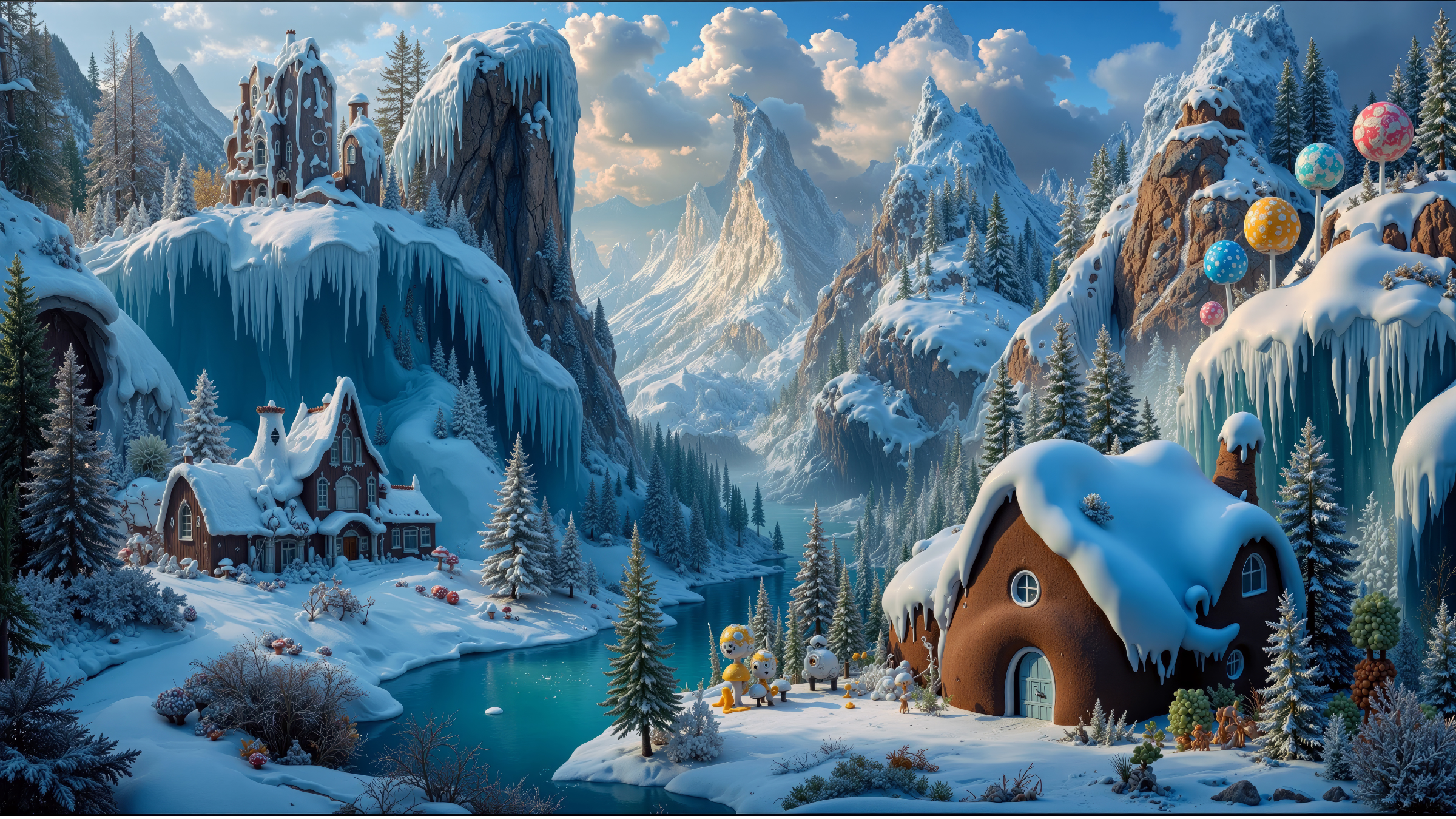 Het Winterwonderland van de Peperkoekhuisjes