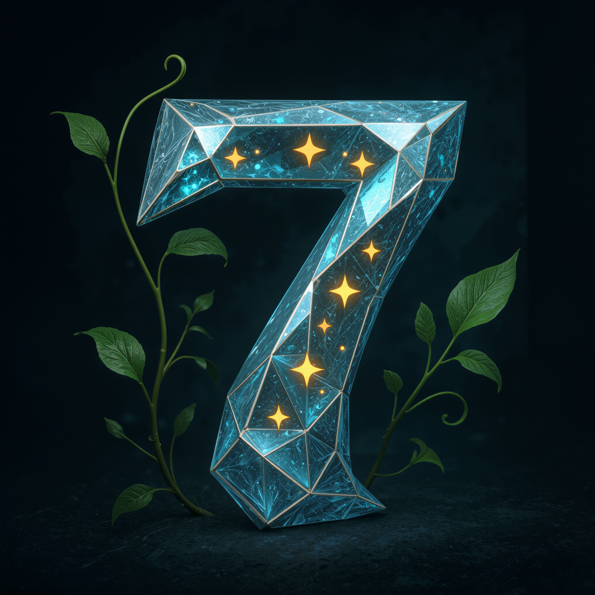 Kristallen cijfer zeven