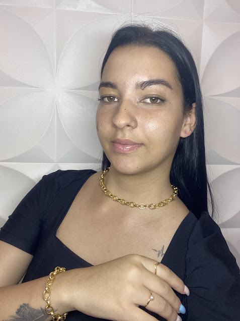 Choker Círculos que Conectam Dourado