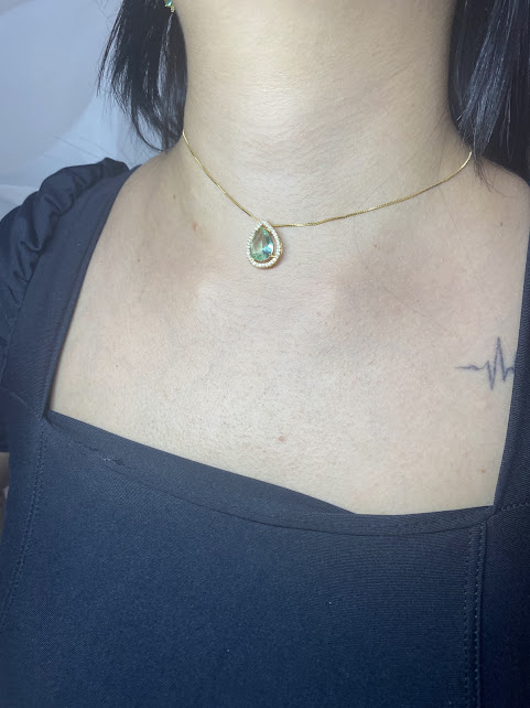 Colar Aura de Luz Turmalina