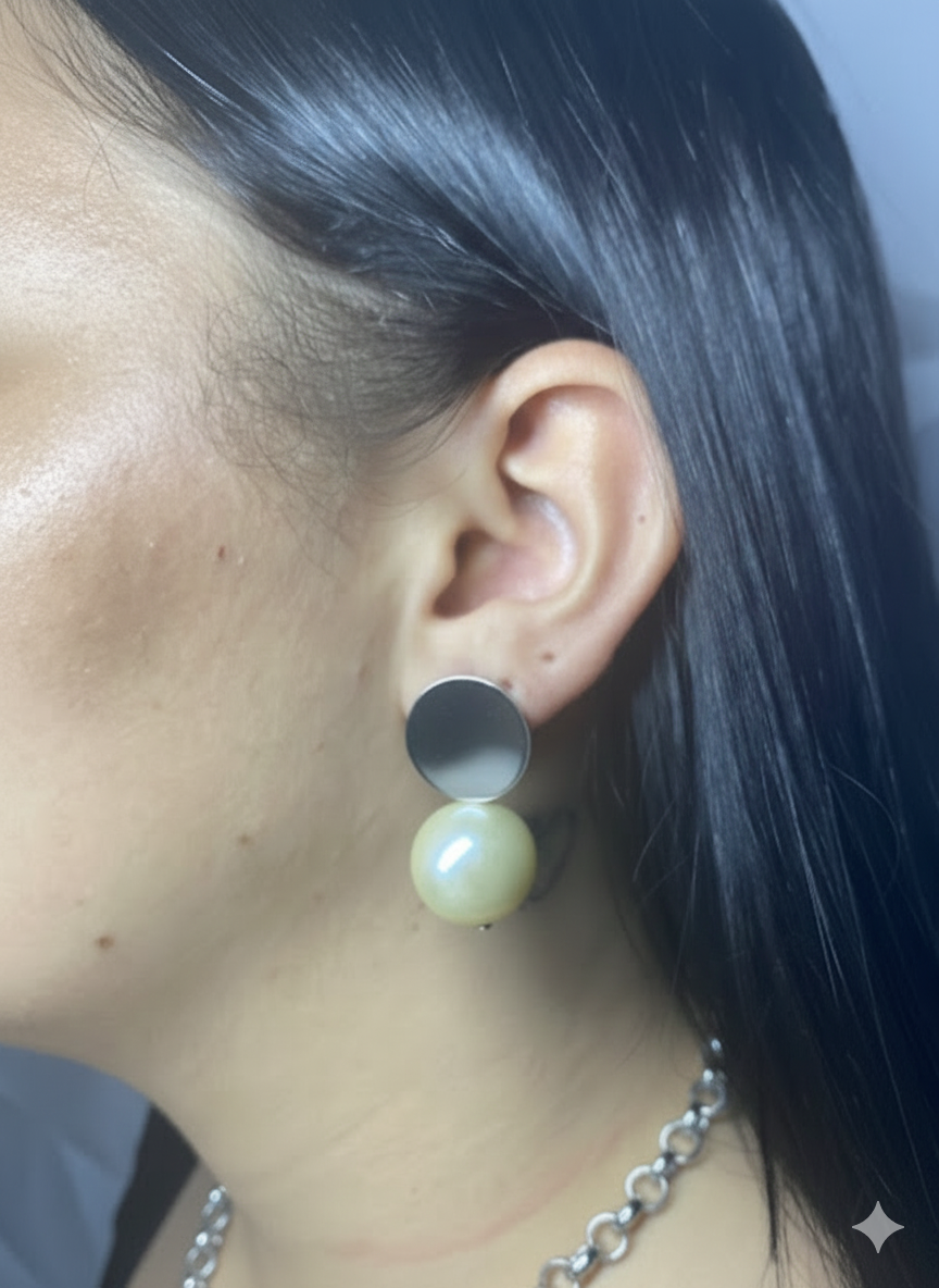 Brinco Essência Serena Prateado