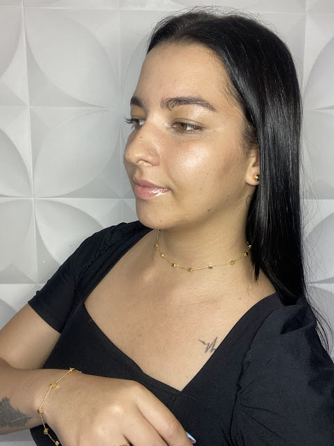 Choker Caminhos Dourado