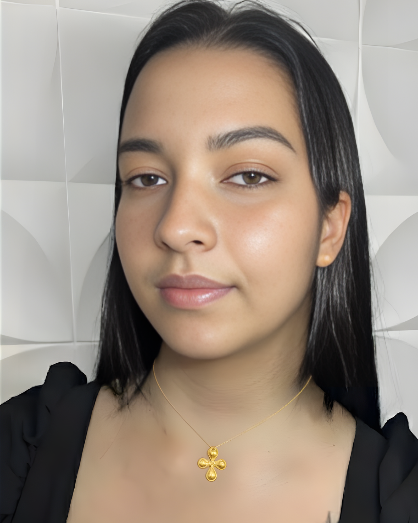 Colar Flor de Luz Dourado