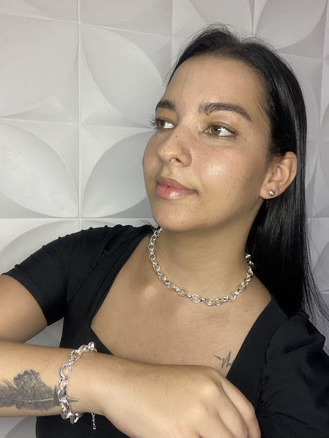 Choker Círculos que Conectam Prateado